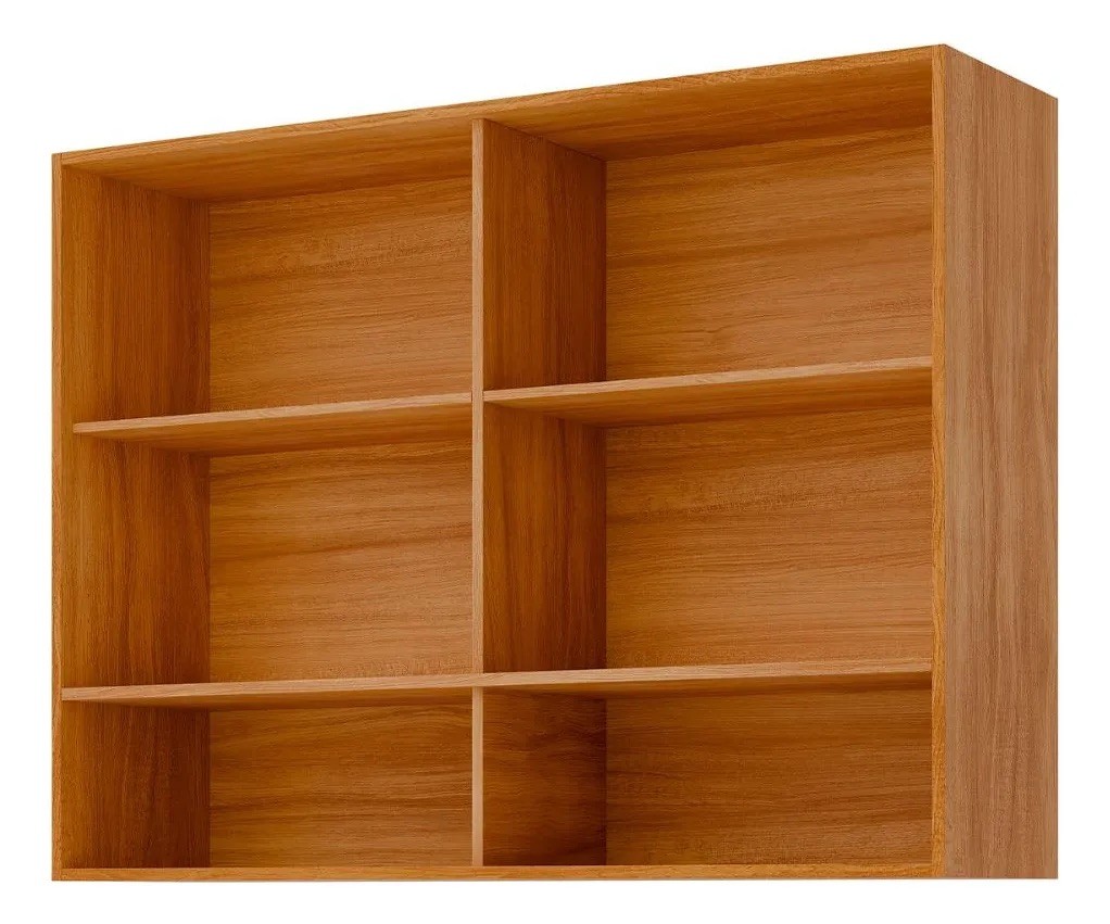 Armário de Cozinha de Parede em MDF com 2 Portas e Nichos 120cm MGM Divina Cinamomo