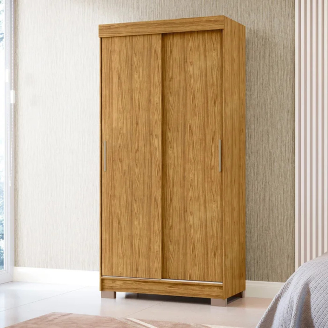 Guarda-Roupa 2P. Correr 2G MX Antares Marrocos/Off White