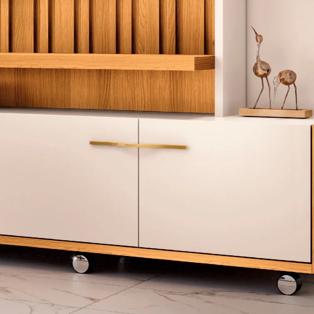 Estante Home  Titan 2.0 HB 4 Portas 200cm - Cinamomo/Off White