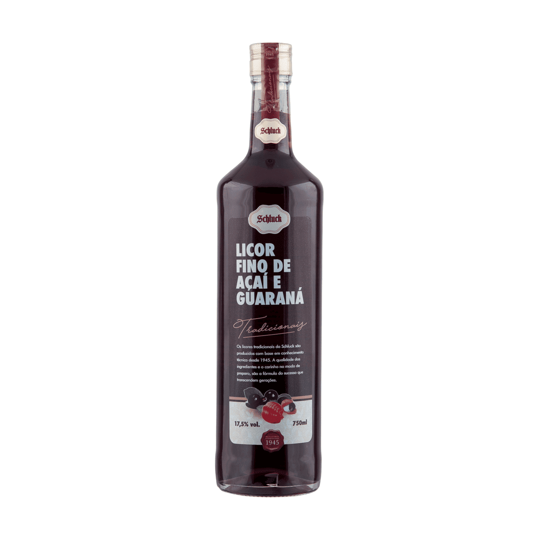 Licor Fino de Açaí e Guaraná 750ml Schluck