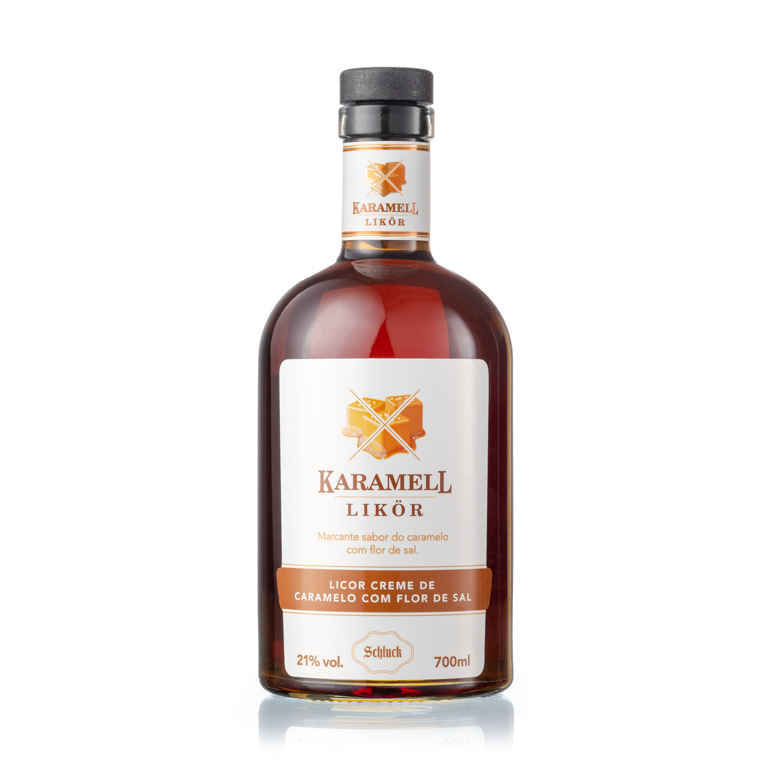 Licor Creme de Caramelo Flor de Sal 700ml Karamell Likör Schluck Licor Creme de Caramelo Flor de Sal 700ml Karamell Likör Schluck