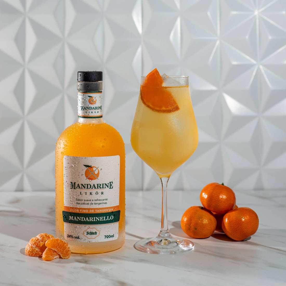 Licor Fino de Tangerina 700ml Mandarinello Likör Schluck Novo