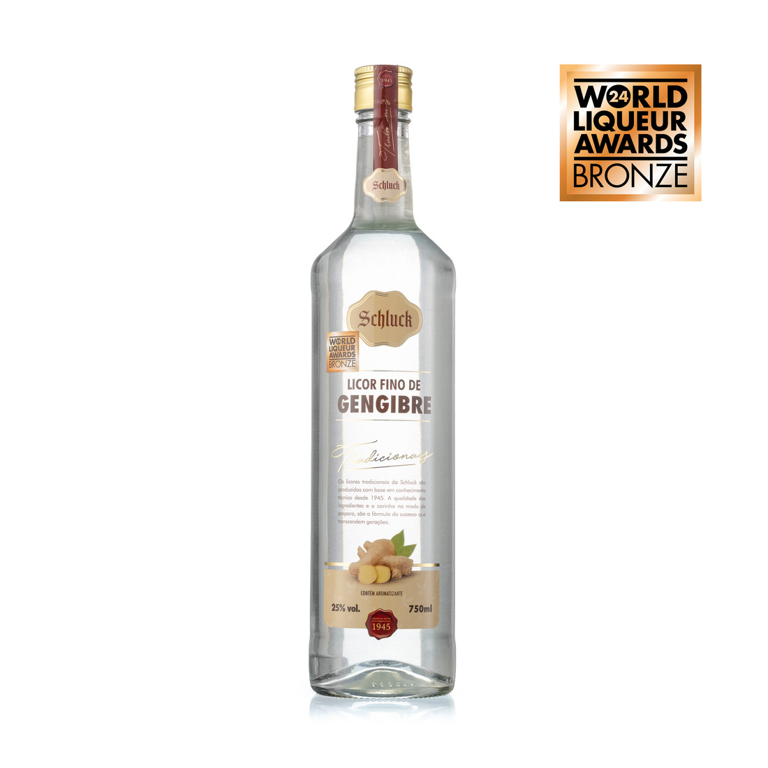 Licor Fino de Gengibre 750ml Schluck Licor Fino de Gengibre 750ml Schluck