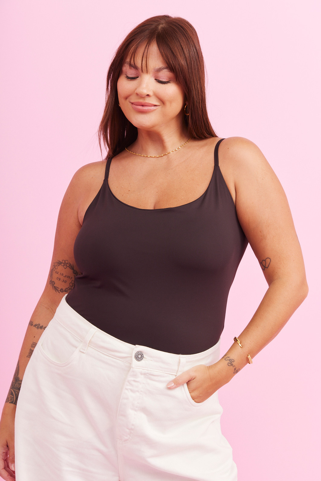 REGATA DUPLA LUANA MARROM REGATA DUPLA LUANA MARROM