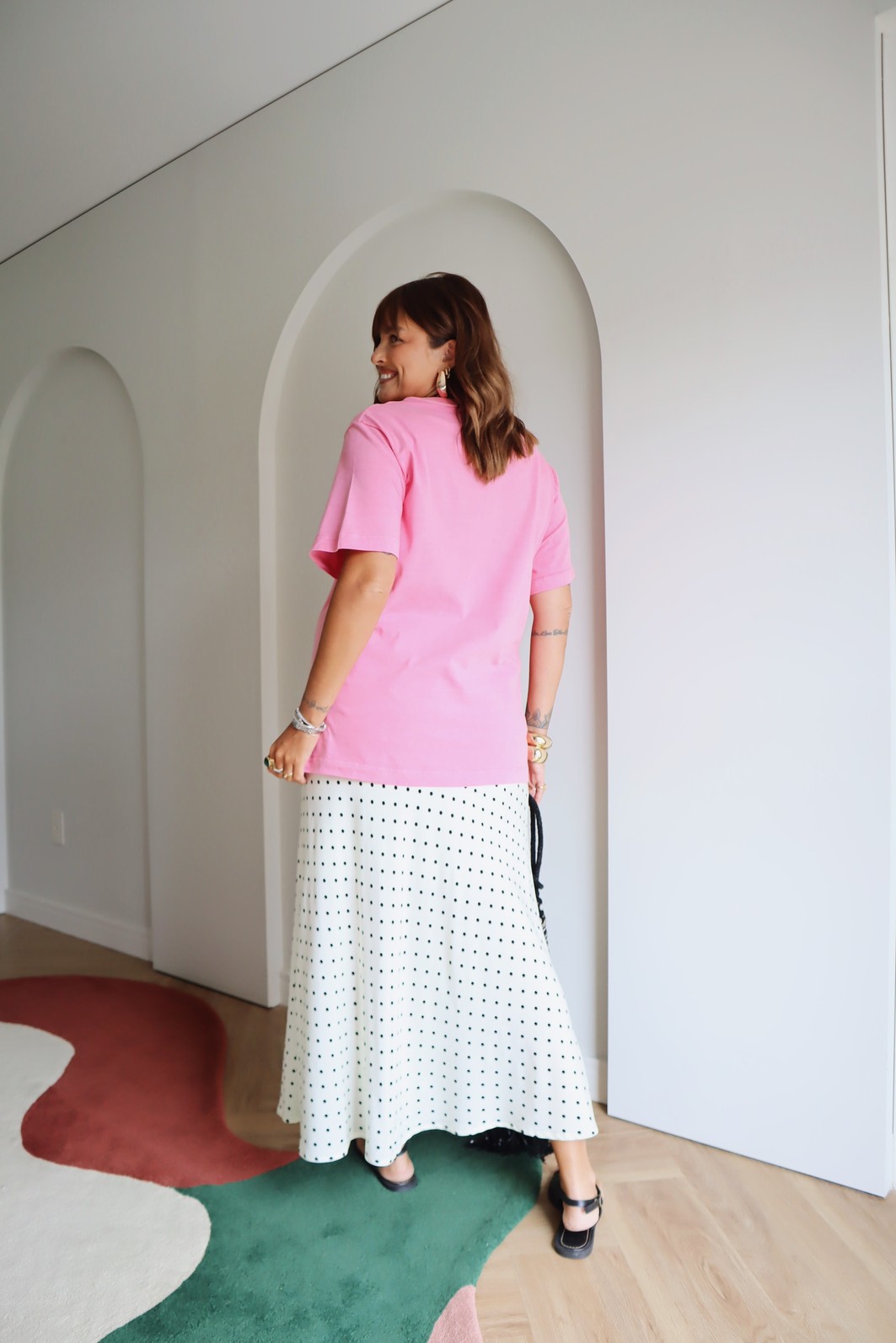 SAIA MIDI JULIA POA FUNDO OFF SAIA MIDI JULIA POA FUNDO OFF