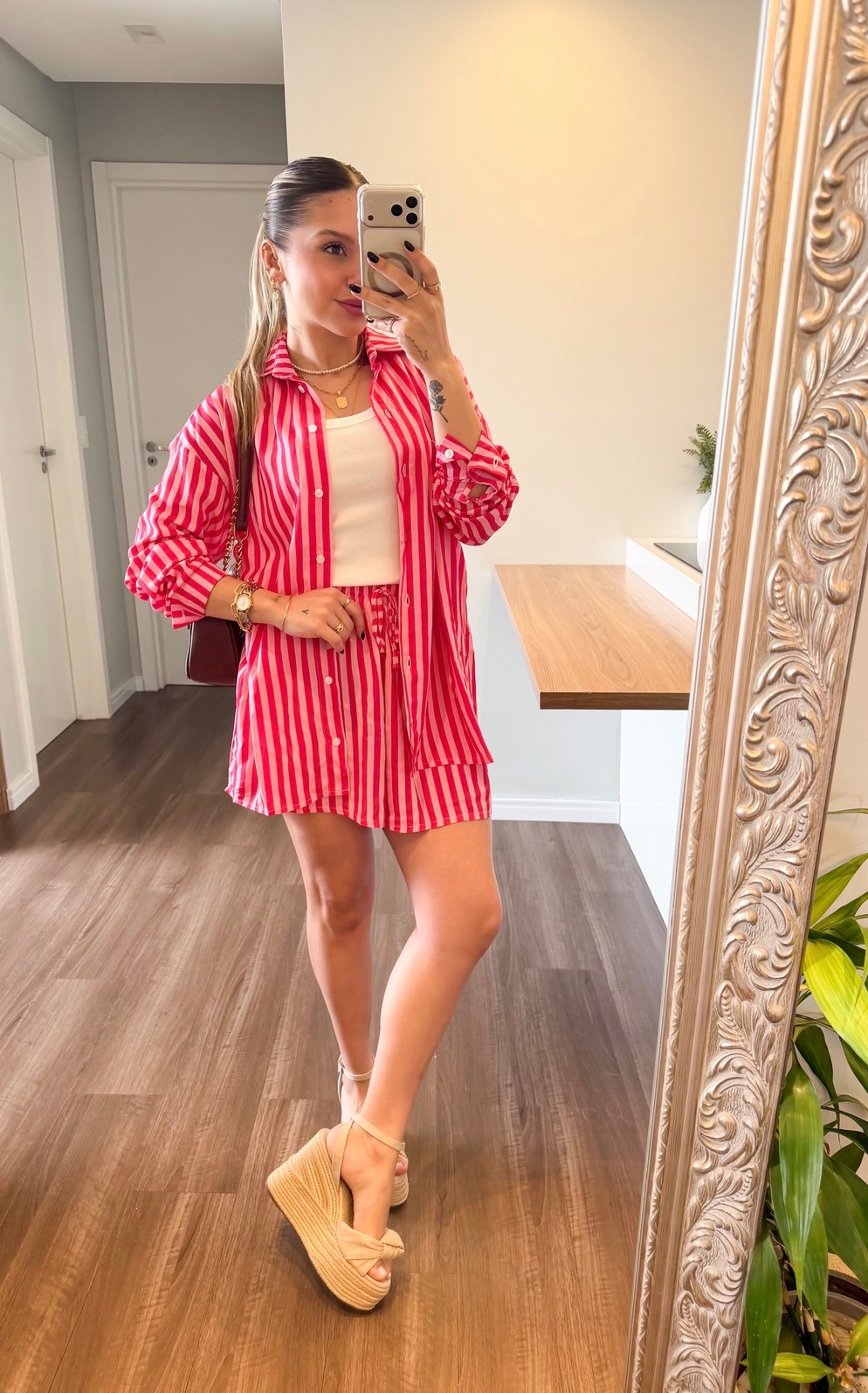 CAMISA VISCOSE LISTRADA
