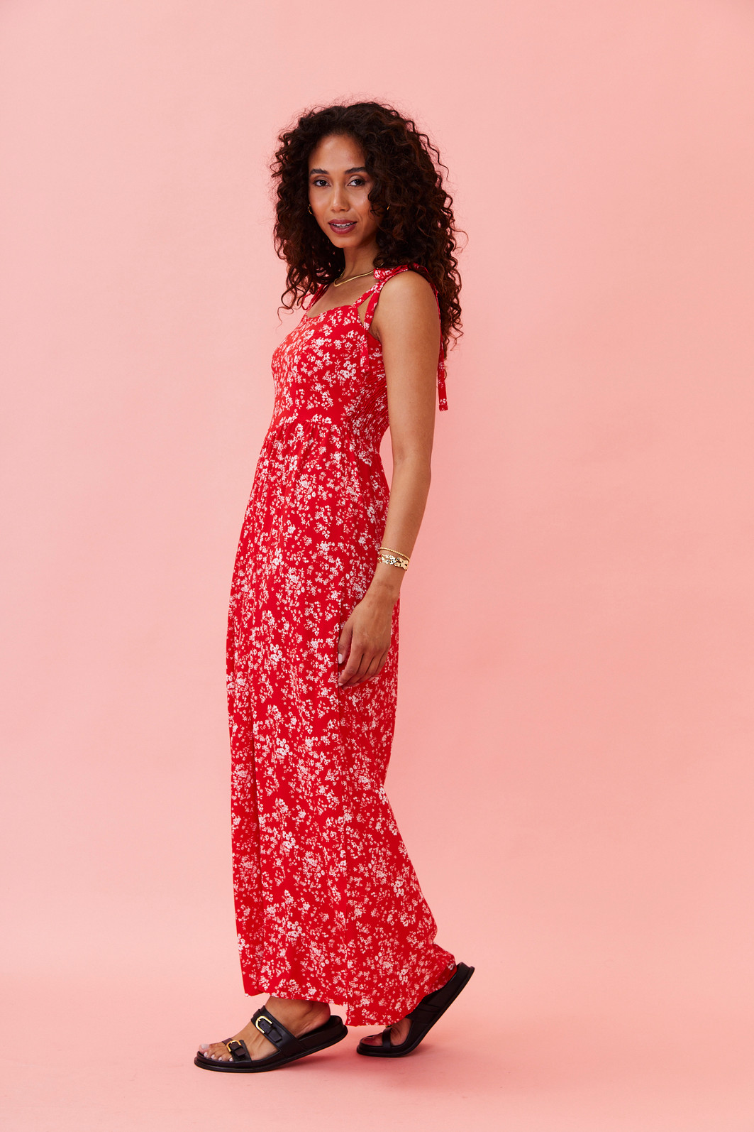 VESTIDO MIDI MARINA FLORAL