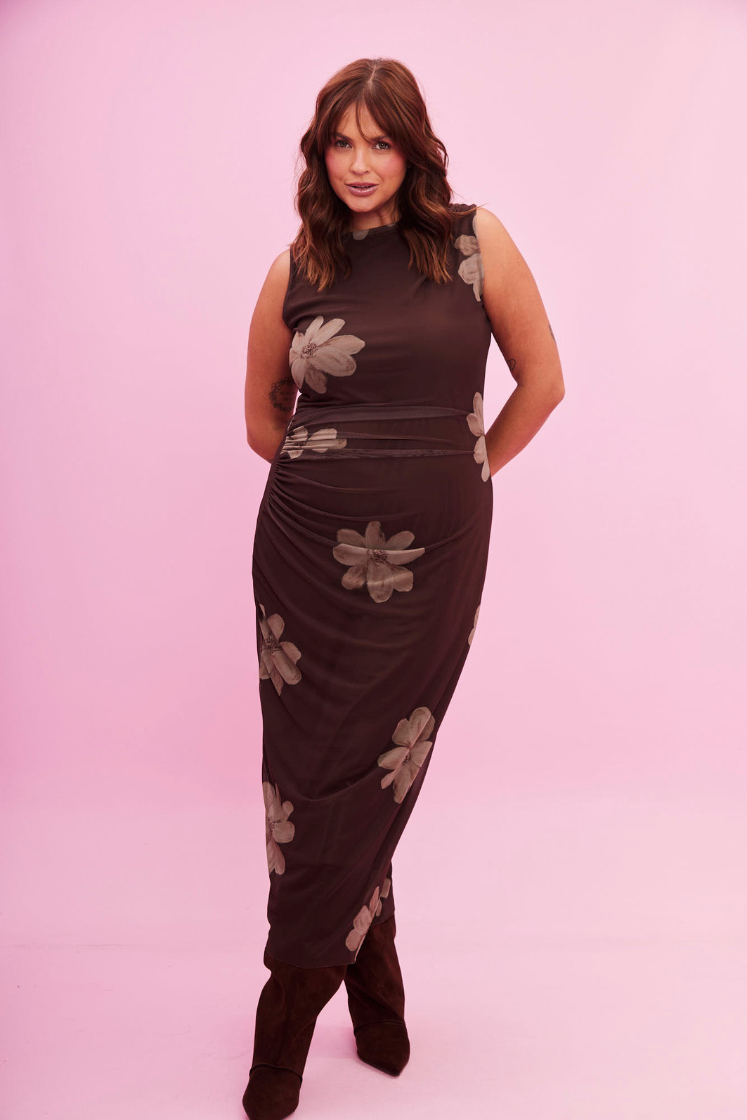 VESTIDO TULE FLOR ESTAMPADO VESTIDO TULE FLOR ESTAMPADO