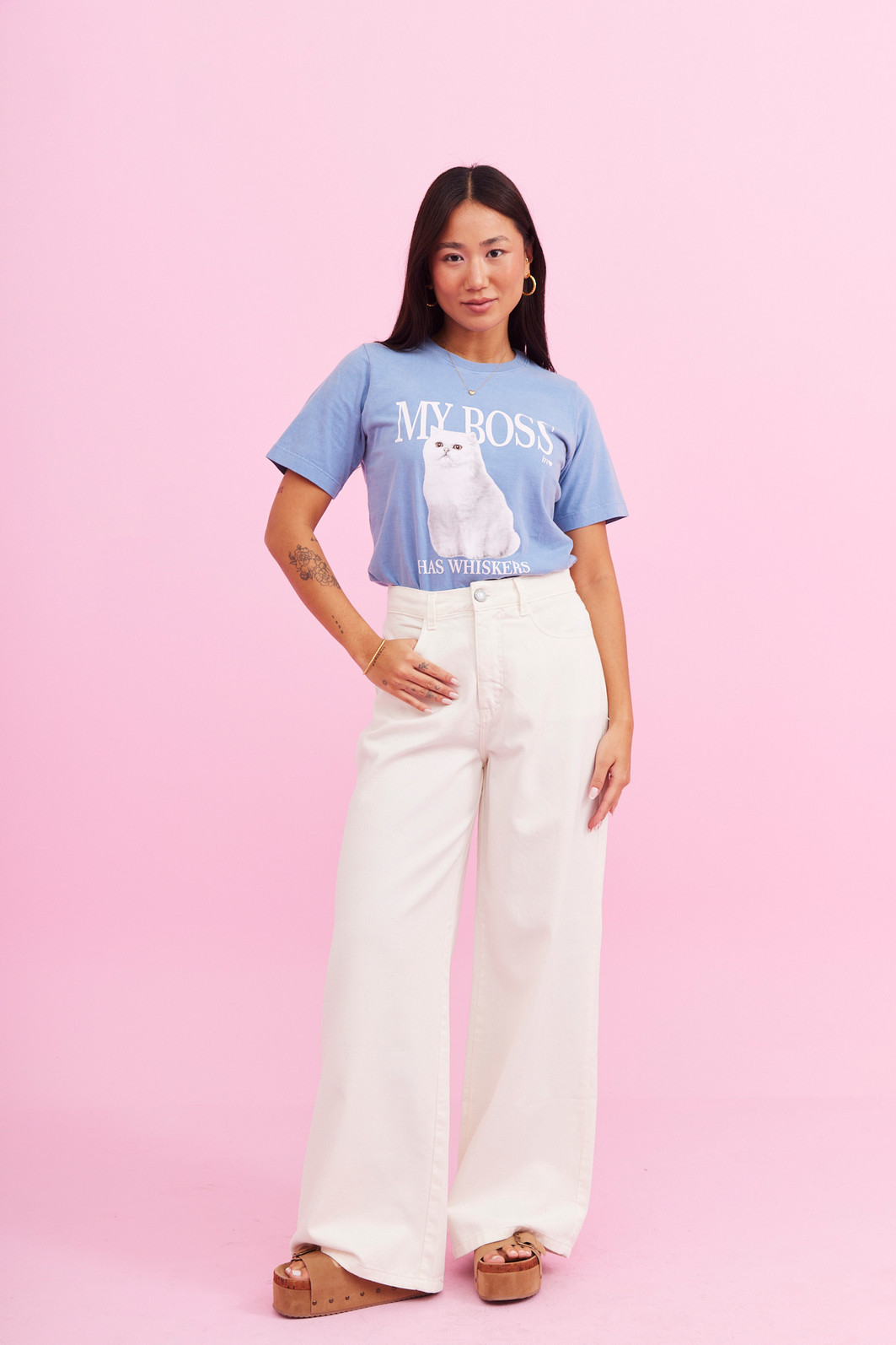 T-SHIRT SLIM MY BOSS AZUL T-SHIRT SLIM MY BOSS AZUL