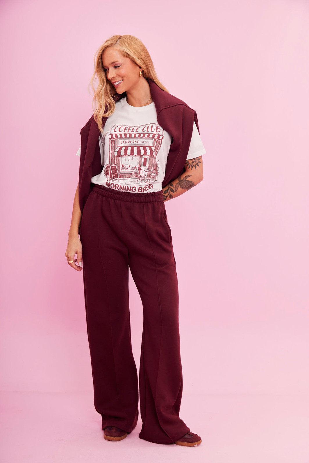 CONJUNTO PREMIUM DE MOLETOM TALI VINHO DO PORTO