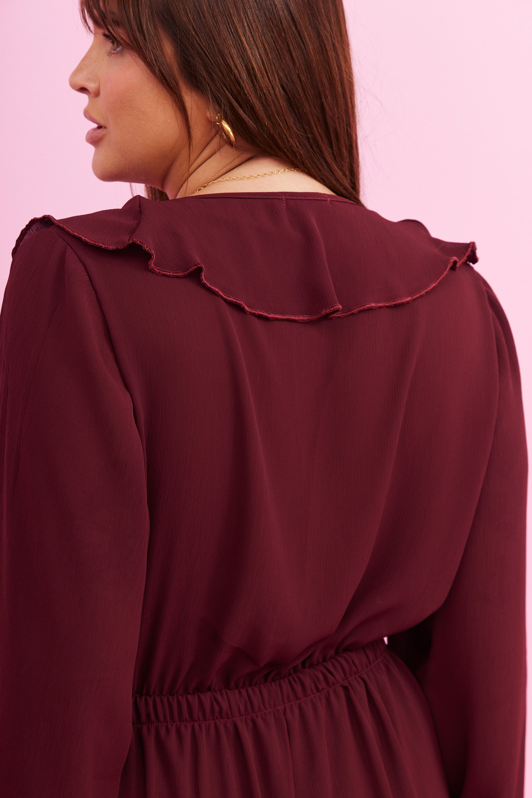 VESTIDO KARINA BORDO