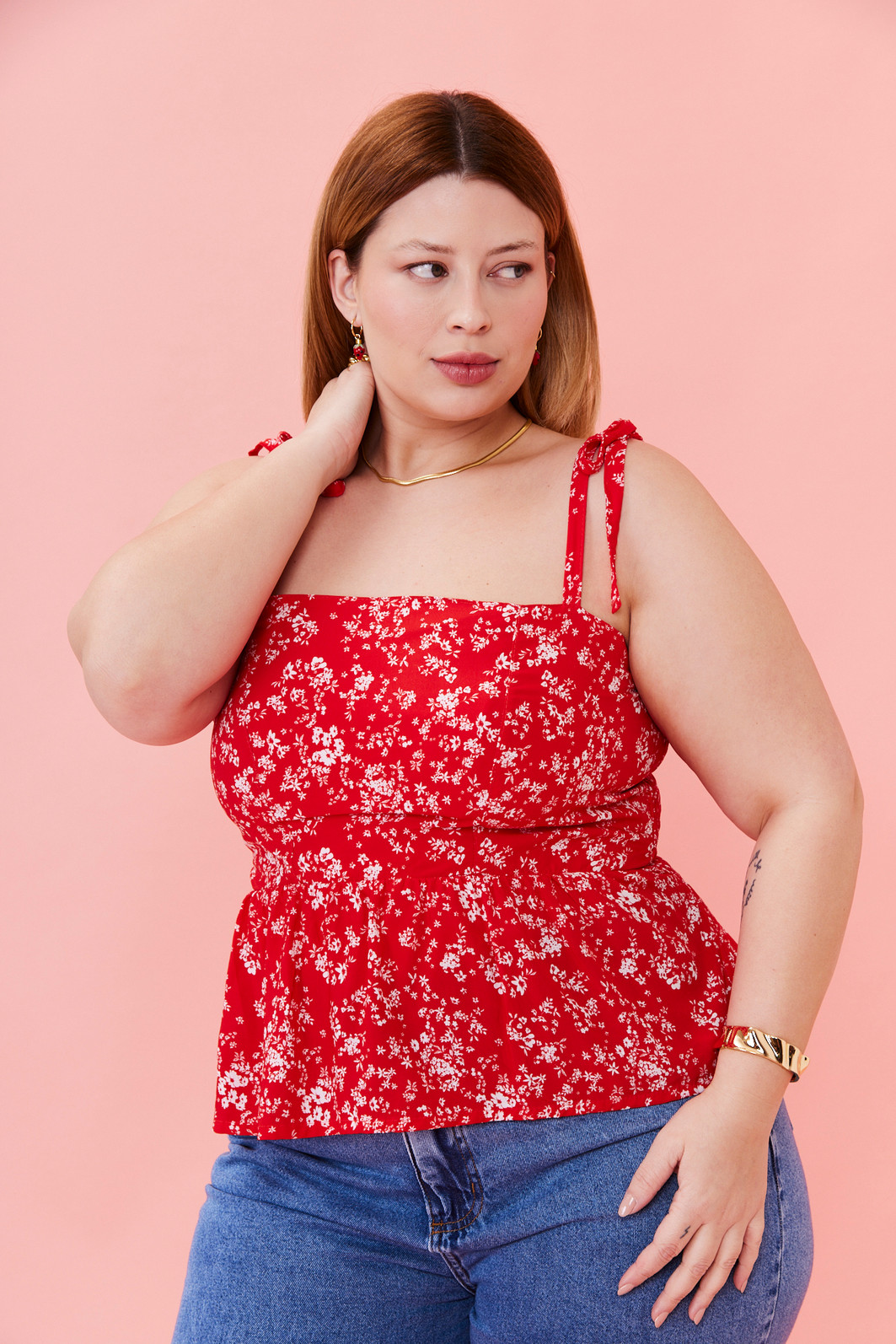 BLUSA ALÇA LUISA FLORAL