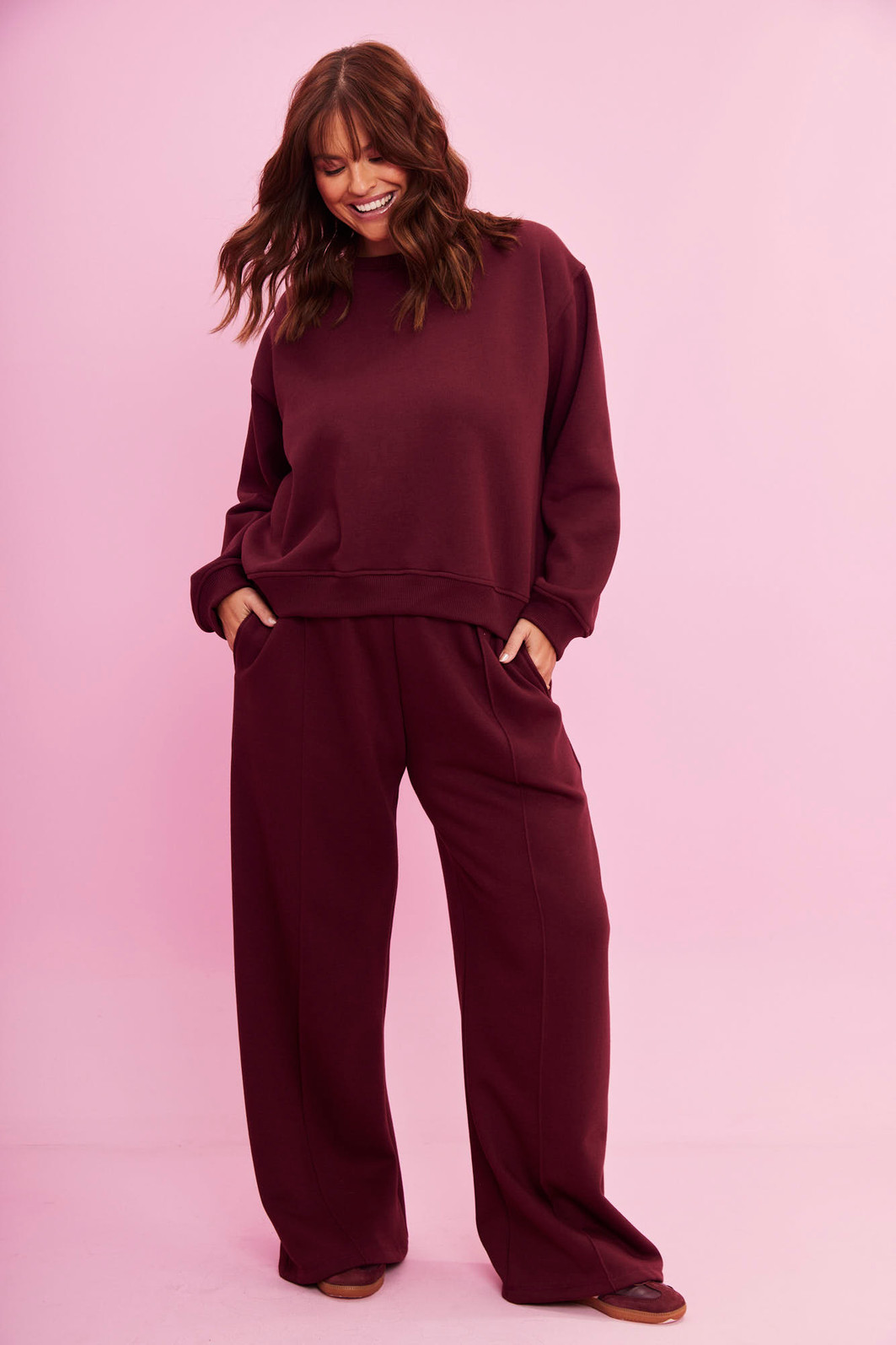 CONJUNTO PREMIUM DE MOLETOM TALI VINHO DO PORTO