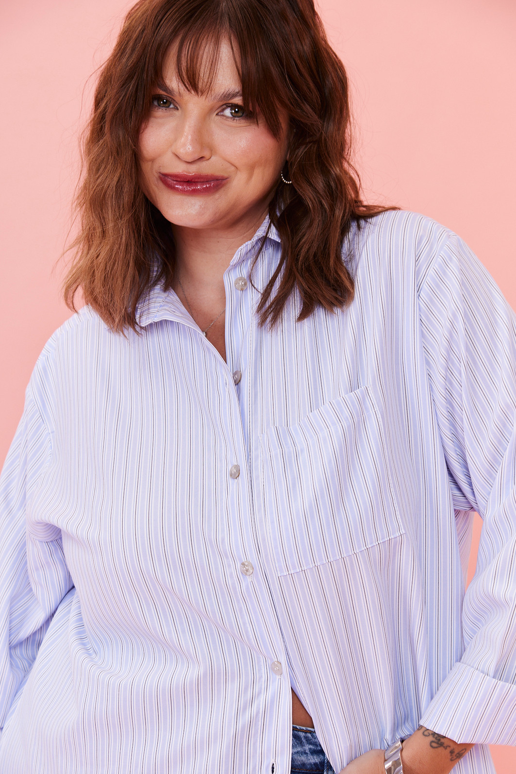 CAMISA MONIQUE AZUL LISTRADO CAMISA MONIQUE AZUL LISTRADO