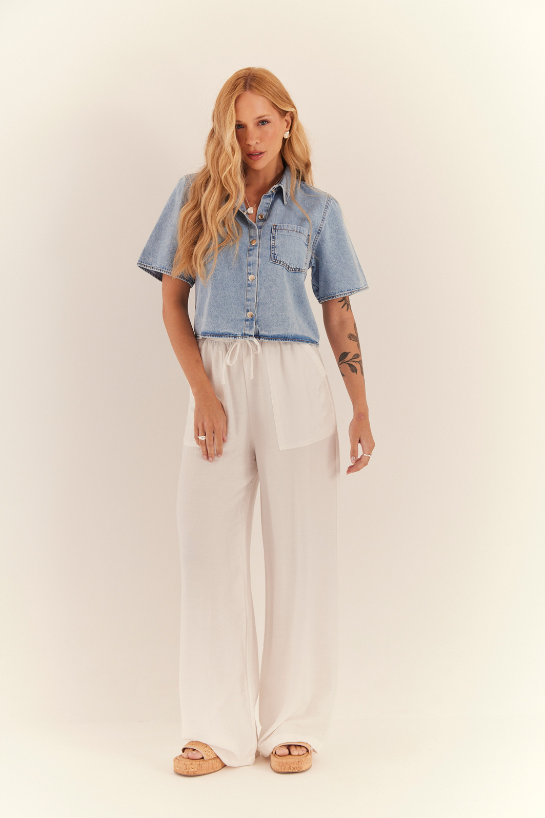 CALCA BRENDA OFF WHITE CALCA BRENDA OFF WHITE