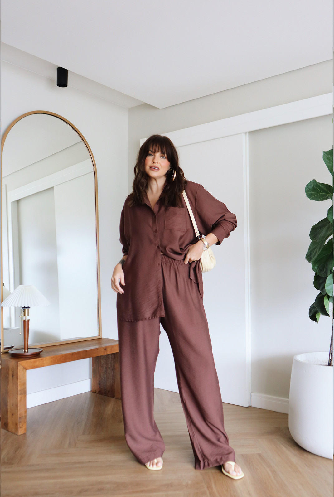 CALÇA MARCELLA MARROM CALÇA MARCELLA MARROM