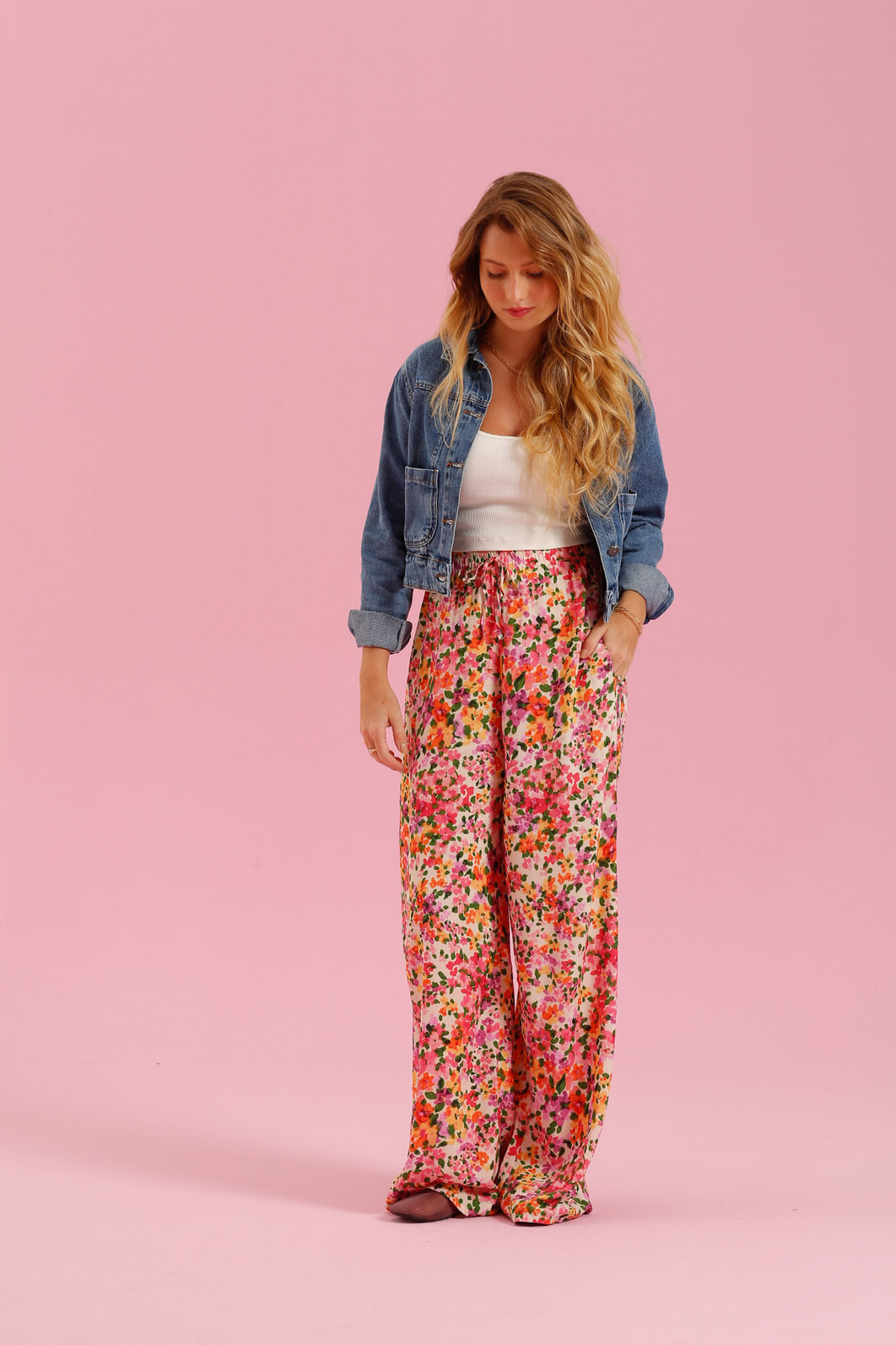 CALCA ROSA ESTAMPA FLORAL