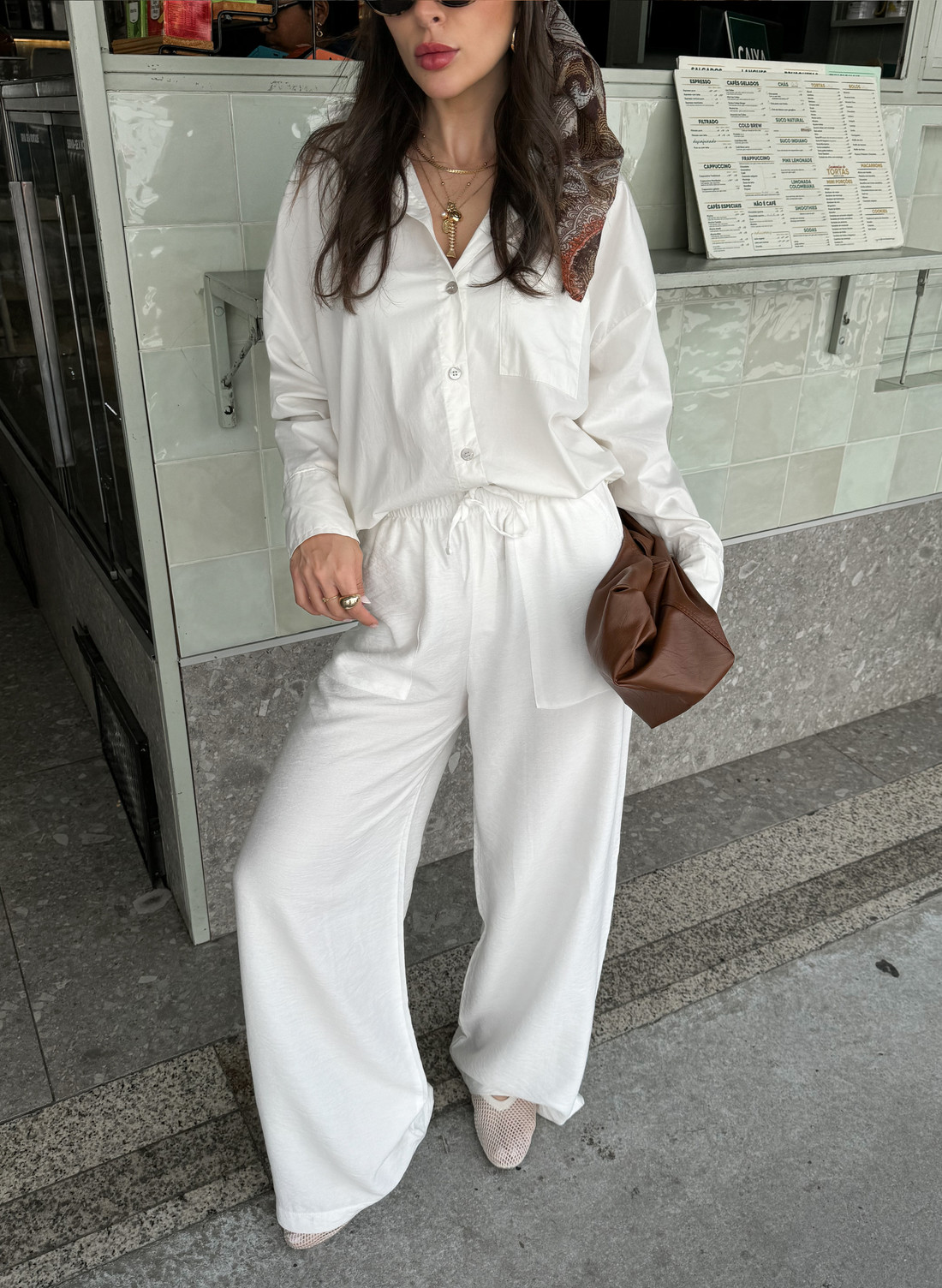 CALCA BRENDA OFF WHITE CALCA BRENDA OFF WHITE