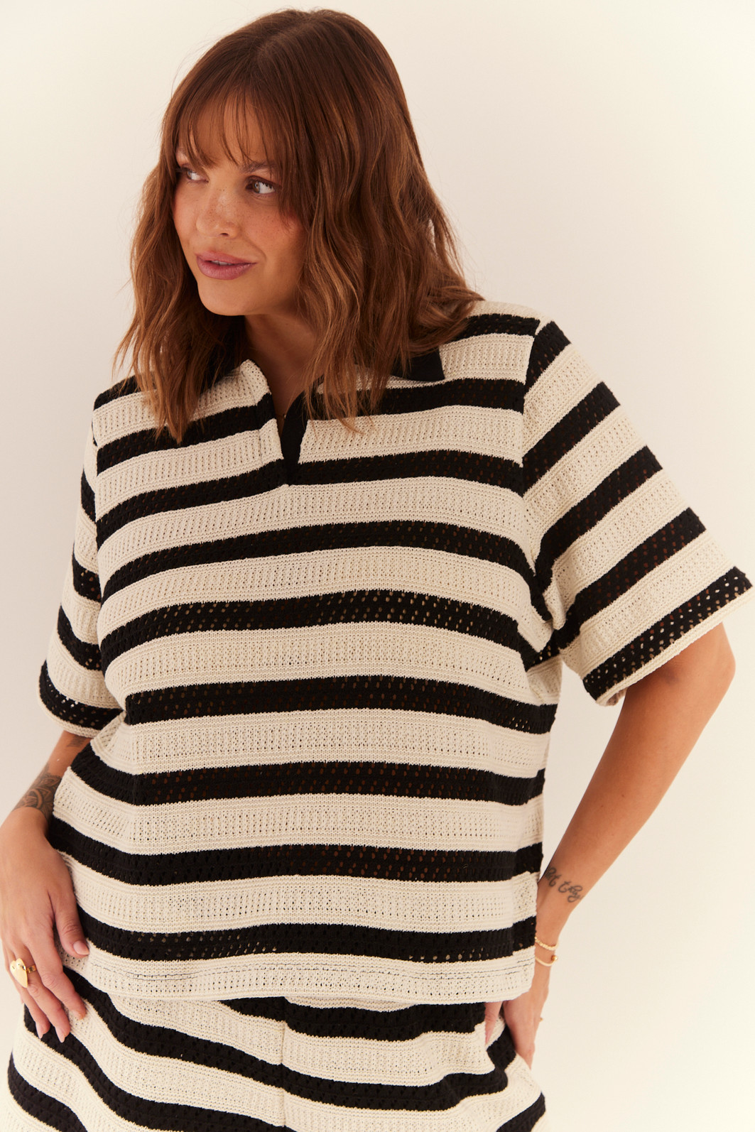 BLUSA POLO LISTRADO PRETO BLUSA POLO LISTRADO PRETO