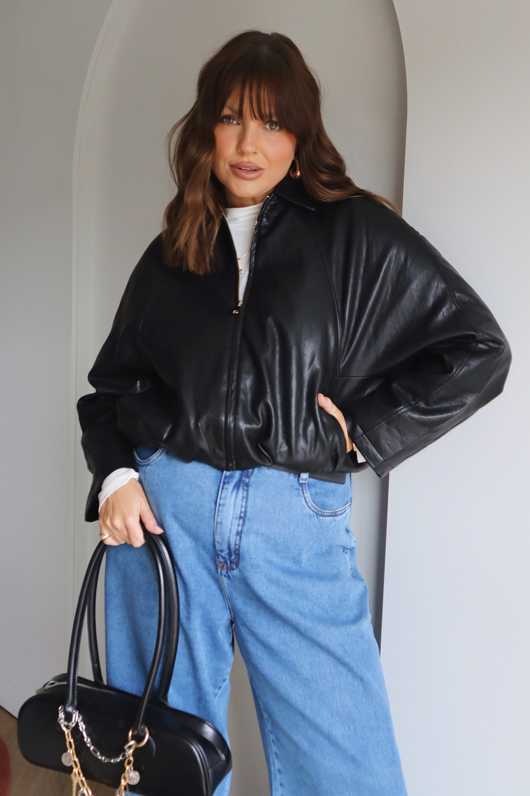 JAQUETA OVERSIZED PRETO