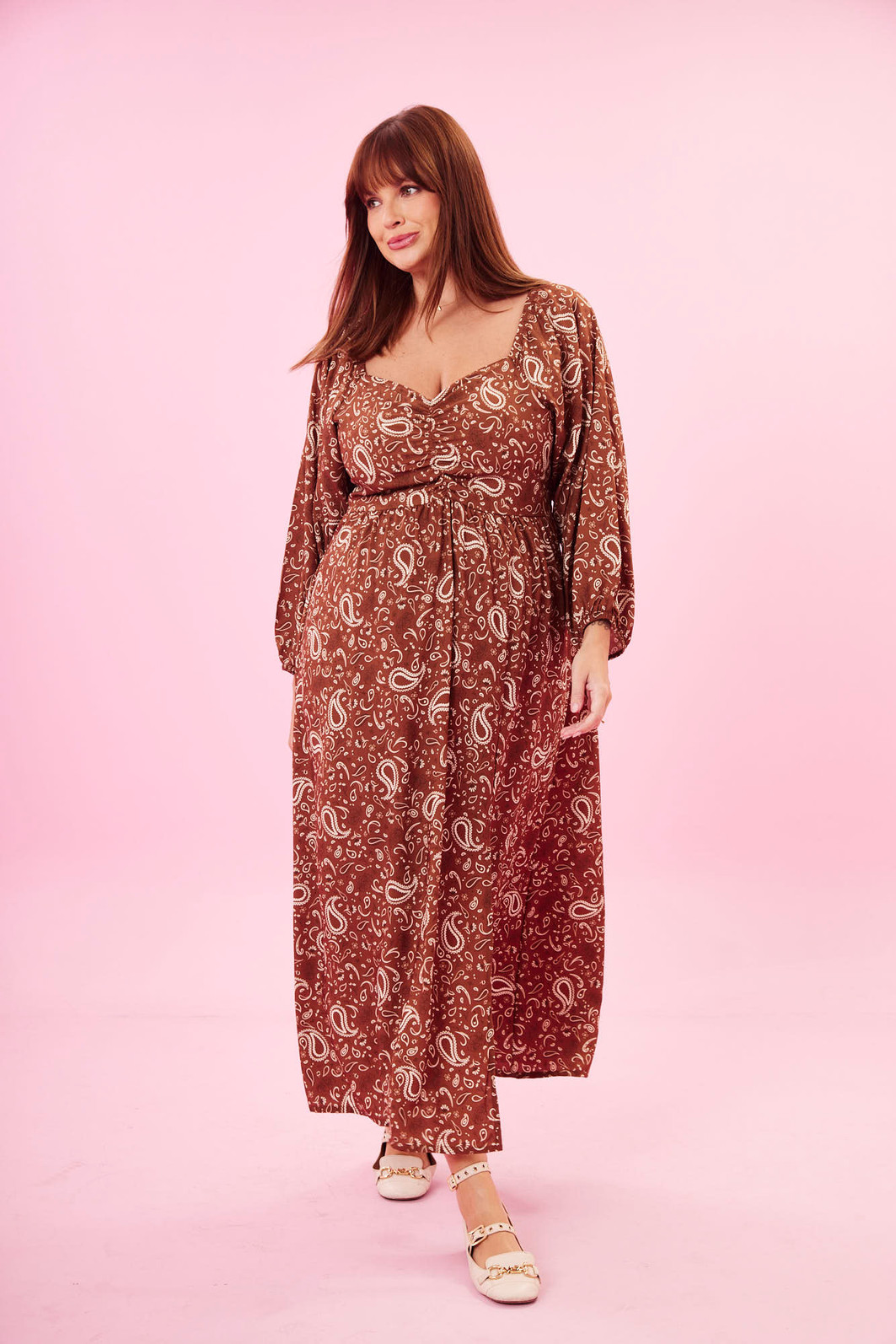 VESTIDO PAISLEY ESTAMPADO VESTIDO PAISLEY ESTAMPADO