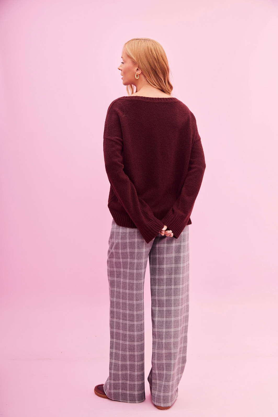 CALÇA ALFAITARIA JOANA XADREZ CALÇA ALFAITARIA JOANA XADREZ