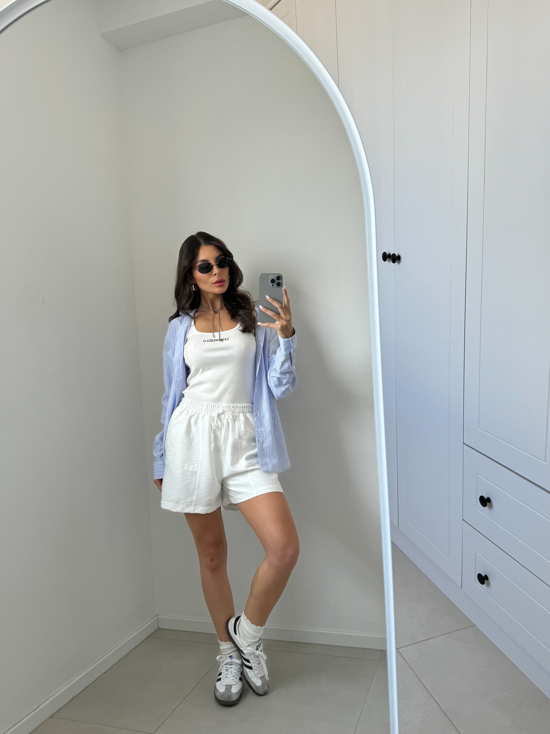 SHORTS GIULIA OFF WHITE