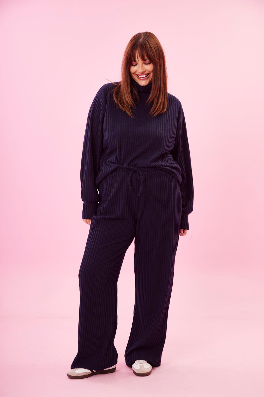 CONJUNTO TRICOT COMFY AZUL MARINHO CONJUNTO TRICOT COMFY AZUL MARINHO
