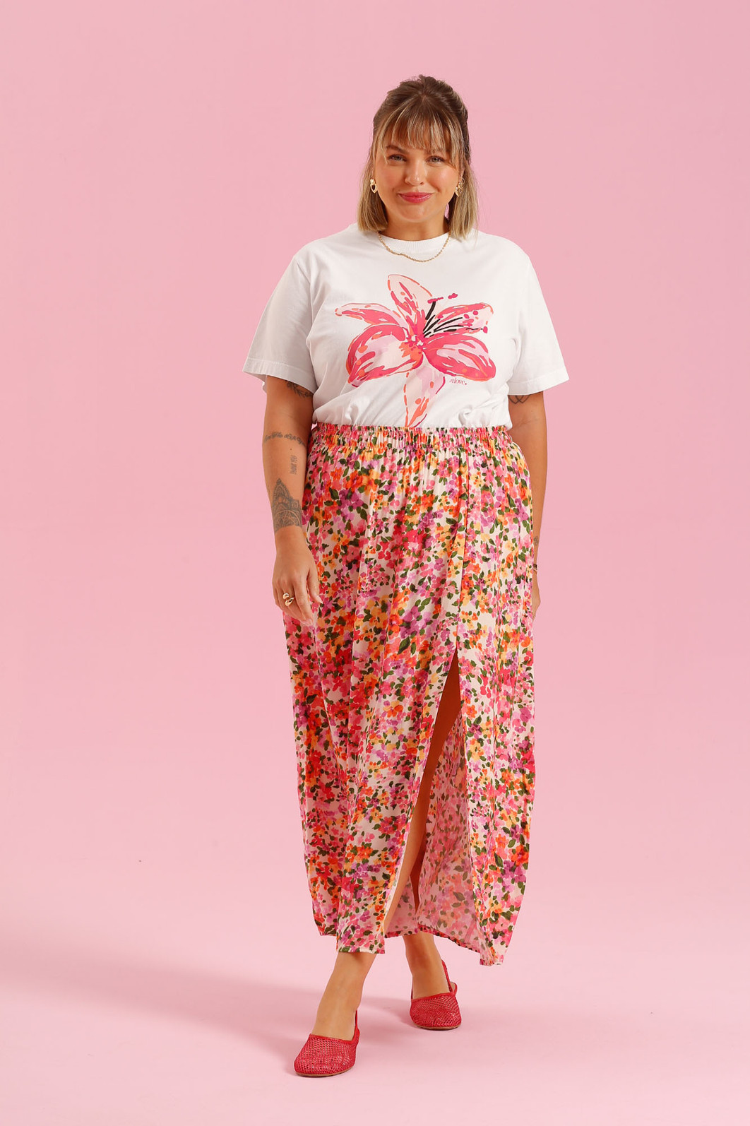 SAIA ROSA ESTAMPA FLORAL