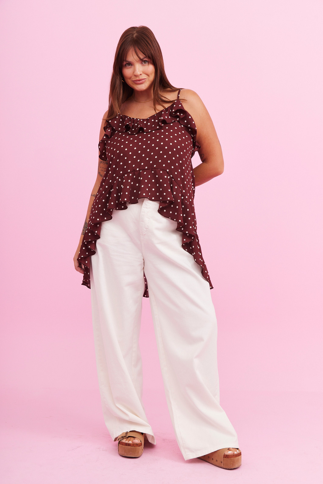 BLUSA ALÇA GAYA POA BORDO