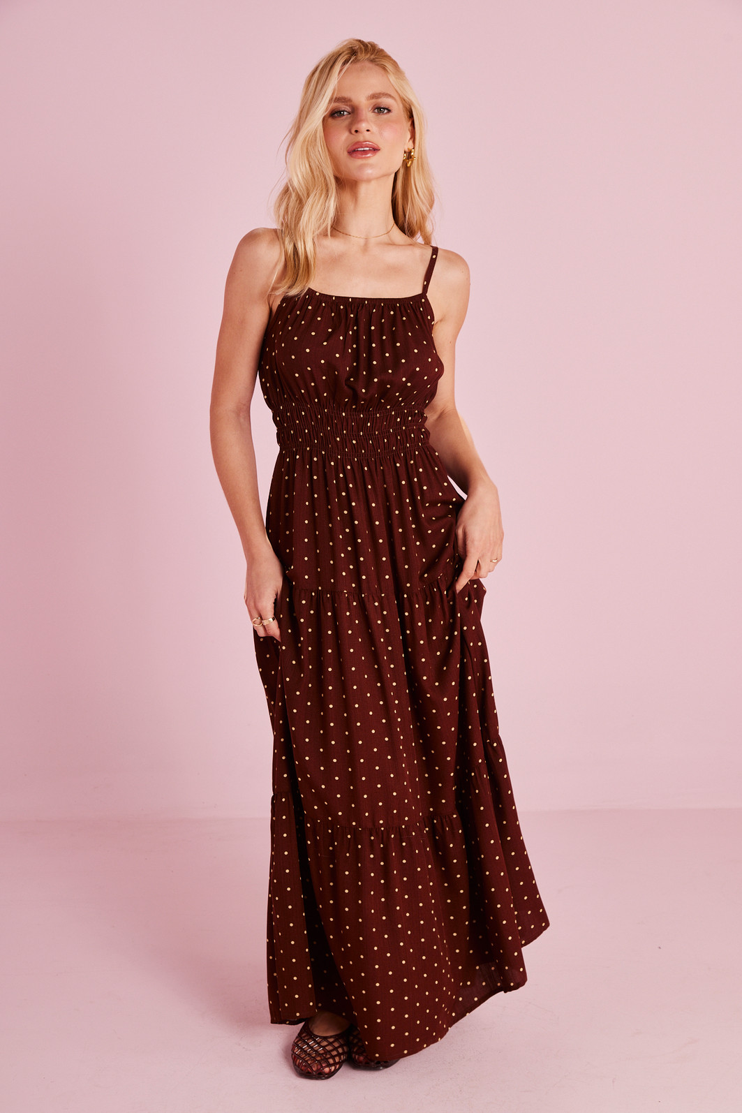 VESTIDO ALÇA DE VISCOSE MARIA VESTIDO ALÇA DE VISCOSE MARIA