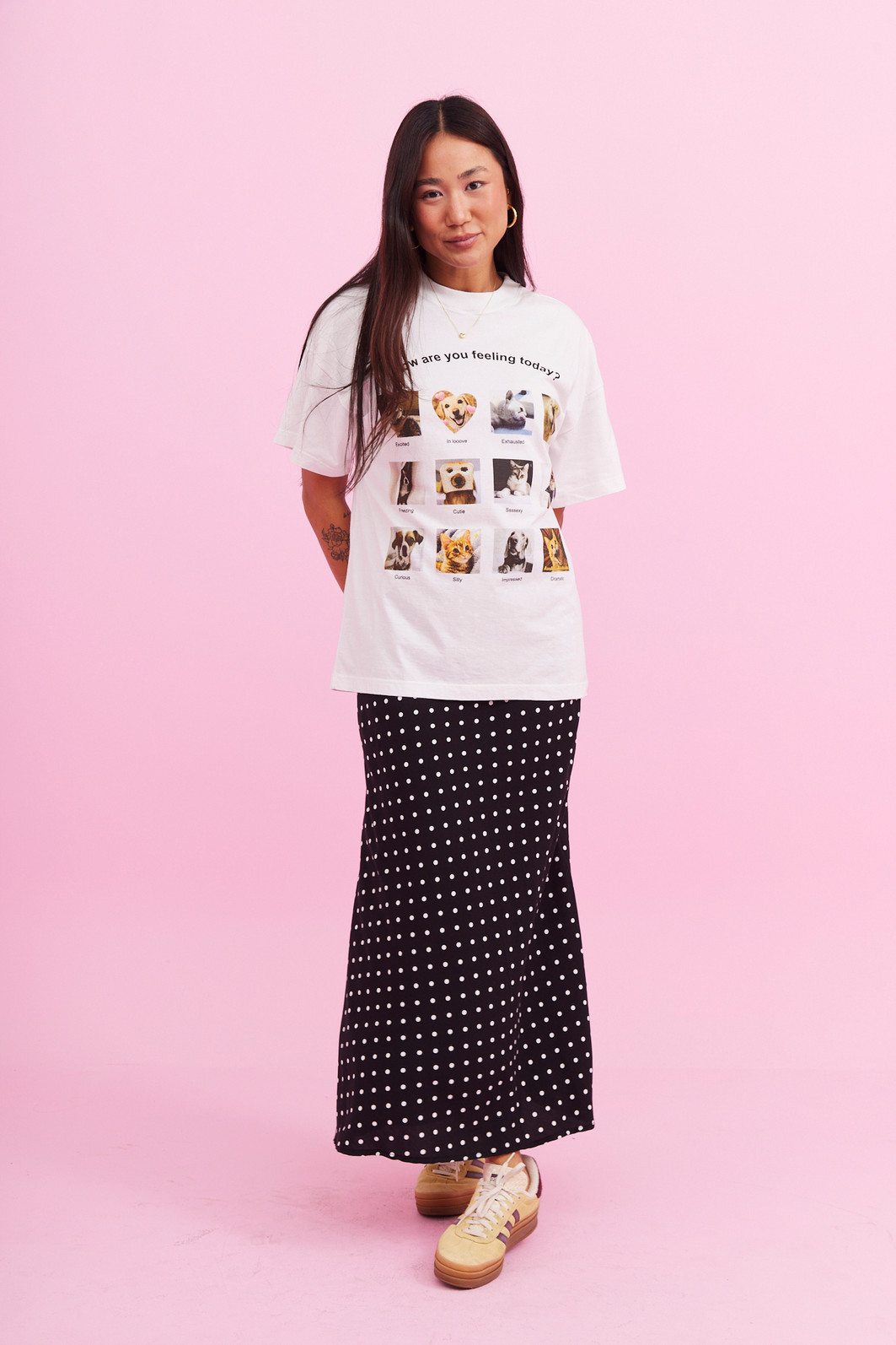 T-SHIRT OVER FEELING BRANCO ACUCAR T-SHIRT OVER FEELING BRANCO ACUCAR