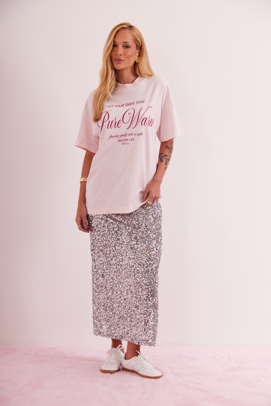 T-SHIRT OVER PURE WARM ROSA T-SHIRT OVER PURE WARM ROSA