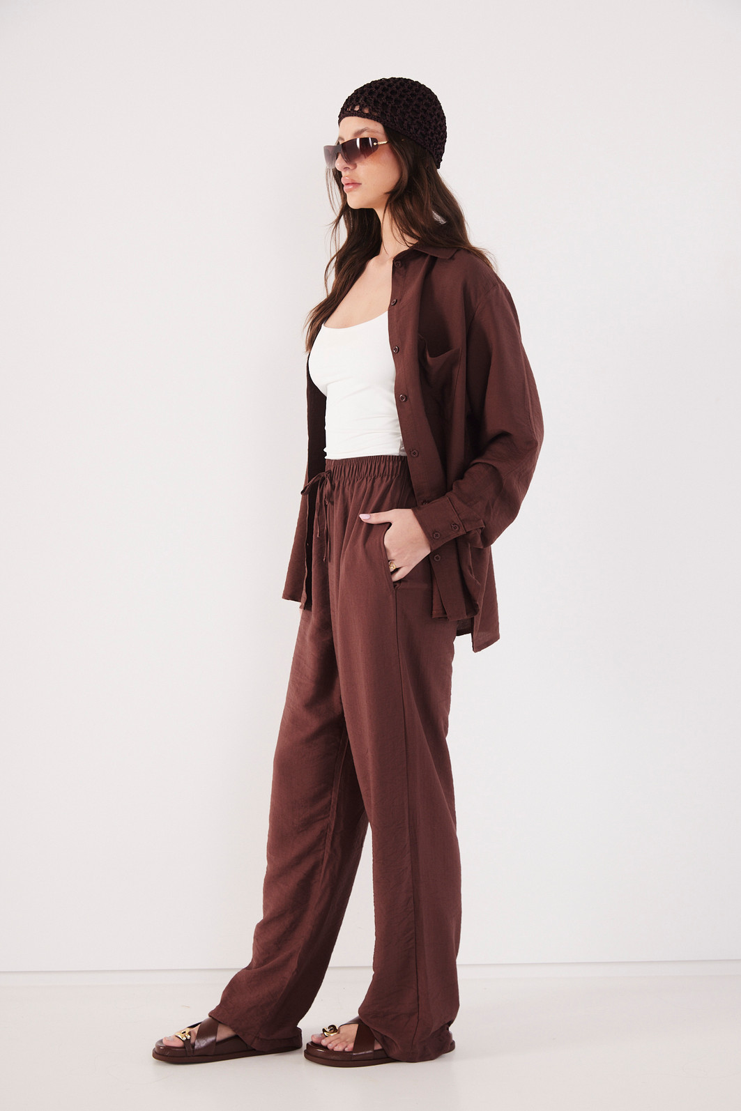 CALÇA MARCELLA MARROM CALÇA MARCELLA MARROM