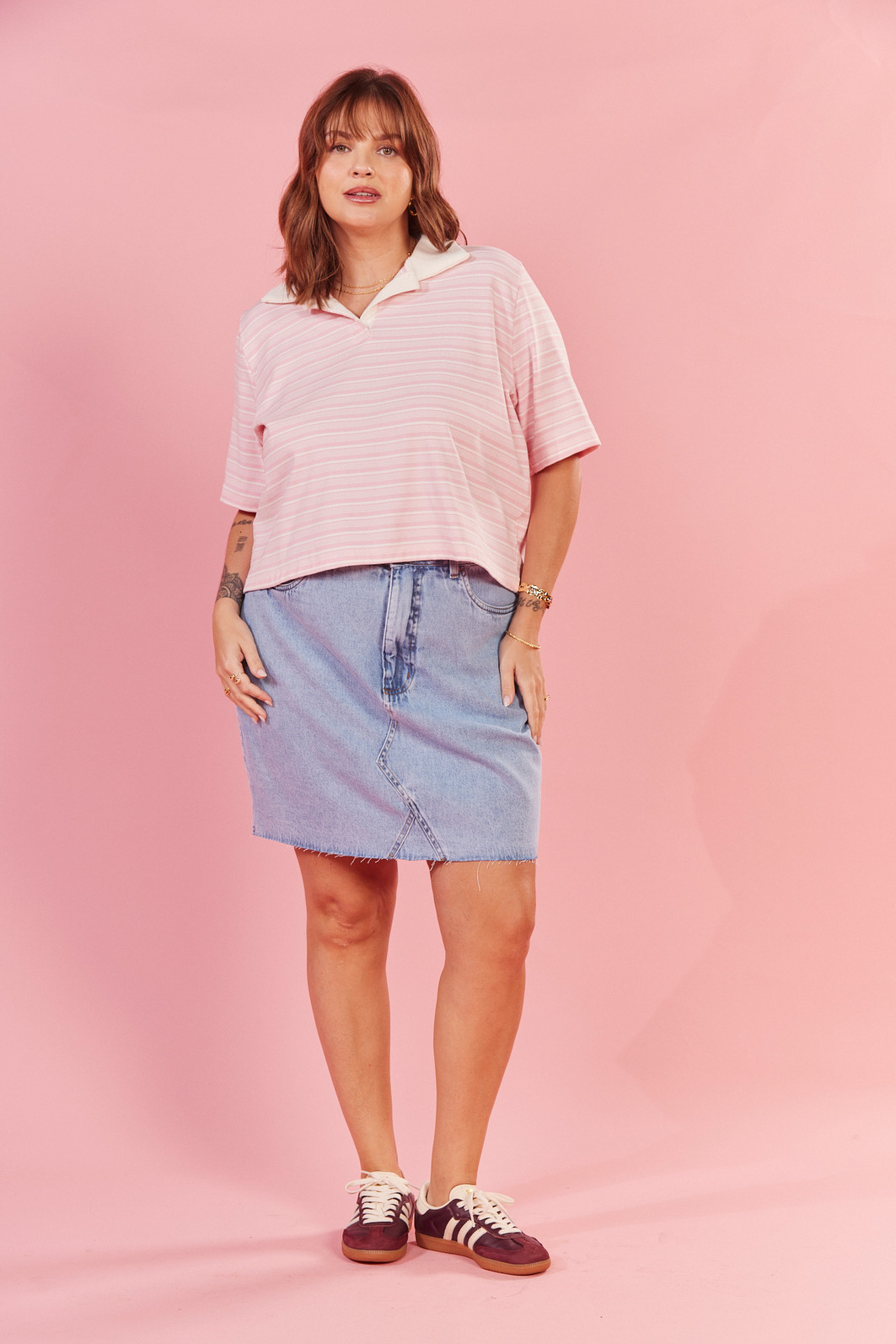 BLUSA POLO LISTRADA JES LISTRADO ROSA BLUSA POLO LISTRADA JES LISTRADO ROSA