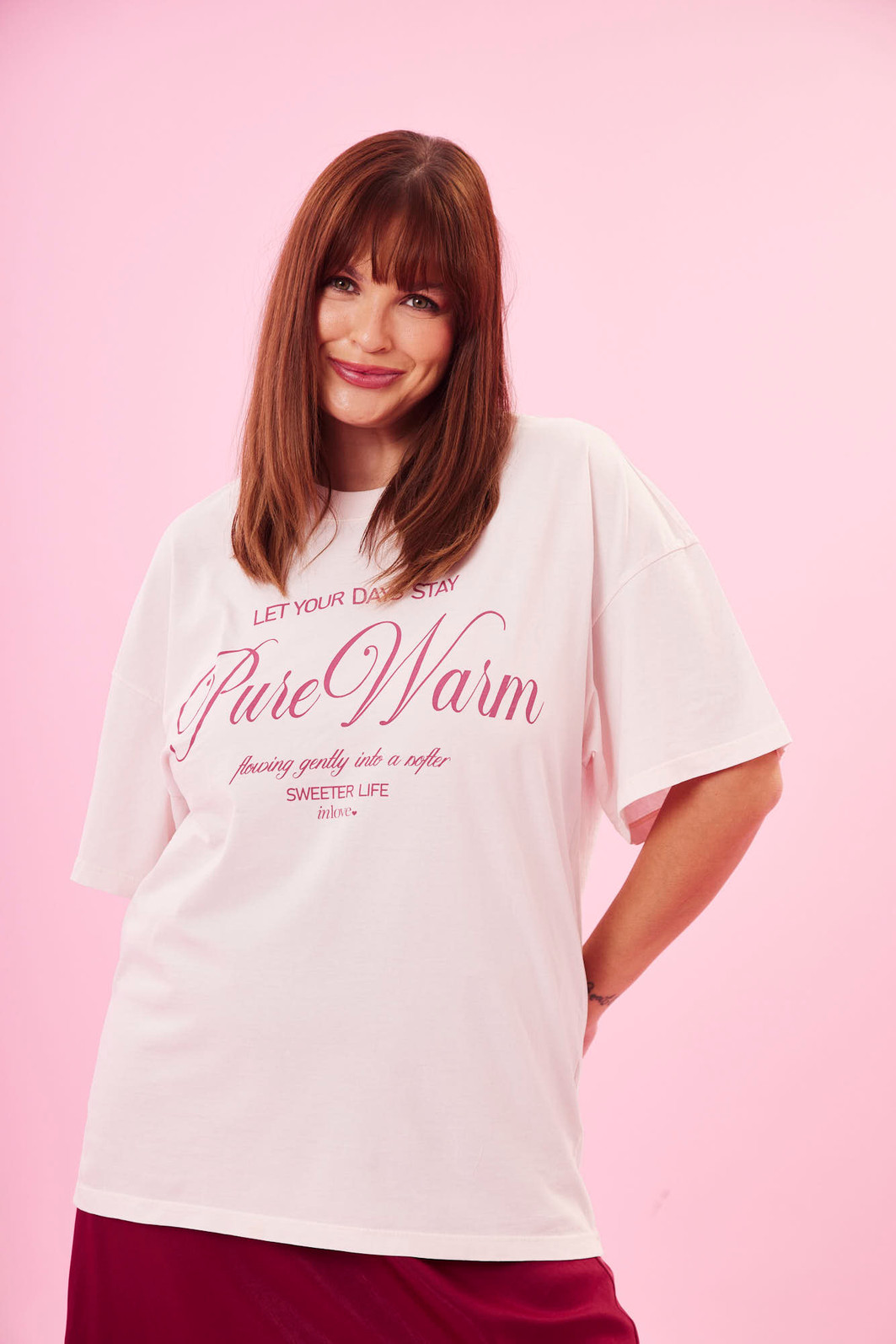T-SHIRT OVER PURE WARM ROSA T-SHIRT OVER PURE WARM ROSA