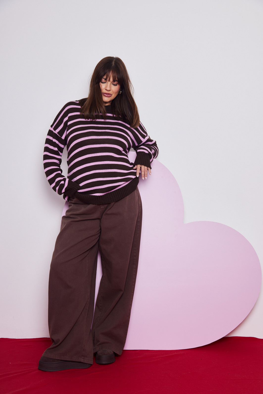 CALÇA JEANS WIDE LEG MARROM CALÇA JEANS WIDE LEG MARROM