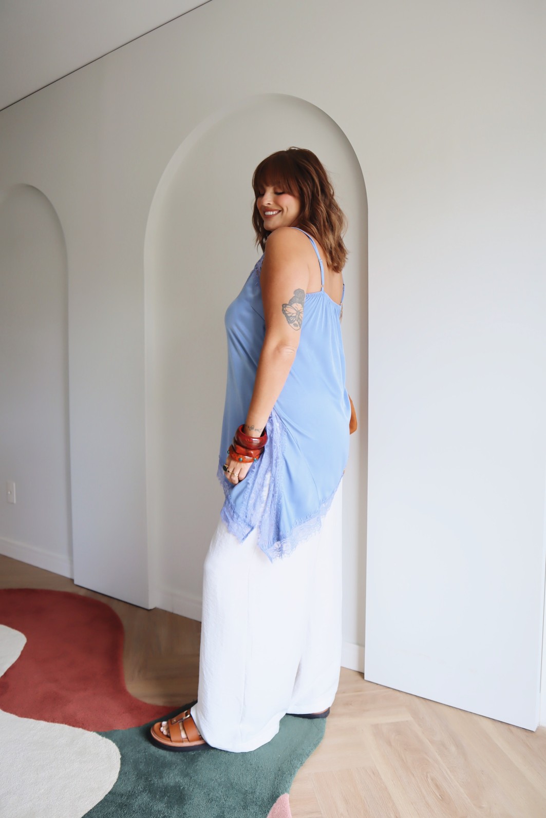 REGATA DE ALÇA GLOSS AZUL REGATA DE ALÇA GLOSS AZUL