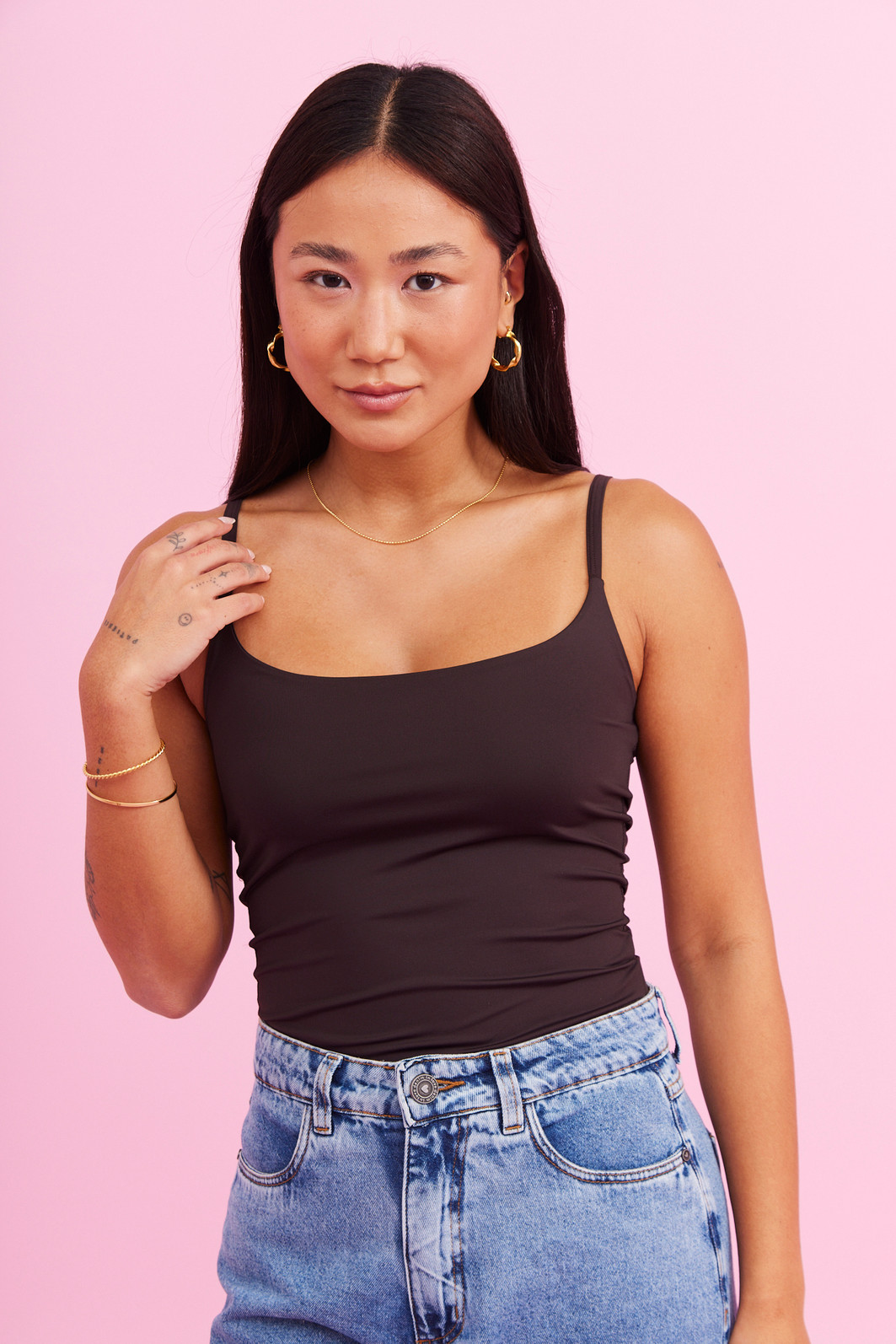 REGATA DUPLA LUANA MARROM REGATA DUPLA LUANA MARROM