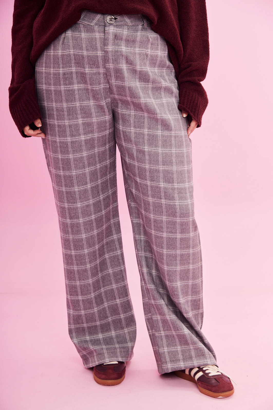 CALÇA ALFAITARIA JOANA XADREZ CALÇA ALFAITARIA JOANA XADREZ