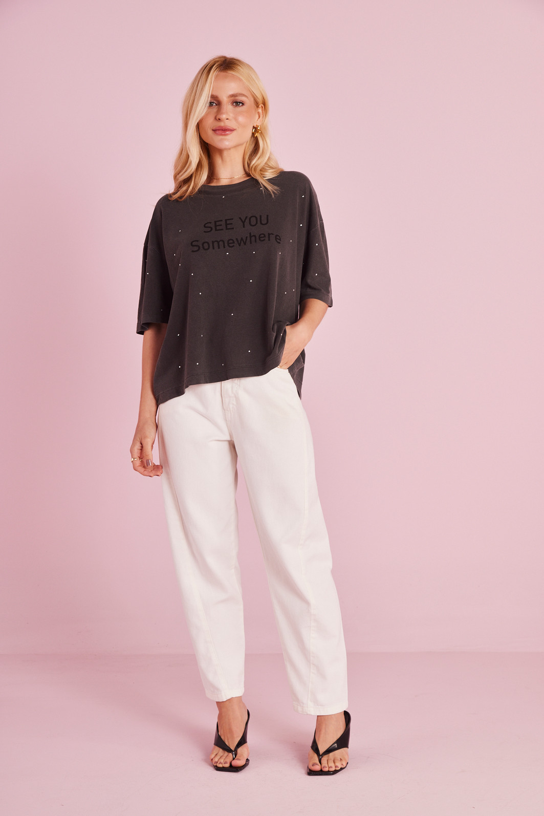CALÇA JEANS BARREL OFF WHITE CALÇA JEANS BARREL OFF WHITE