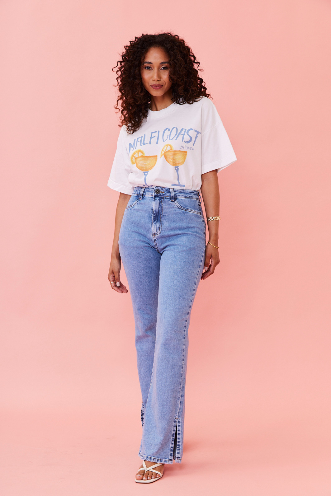 T-SHIRT OVER AMALFI COAST BRANCO ACUCAR T-SHIRT OVER AMALFI COAST BRANCO ACUCAR