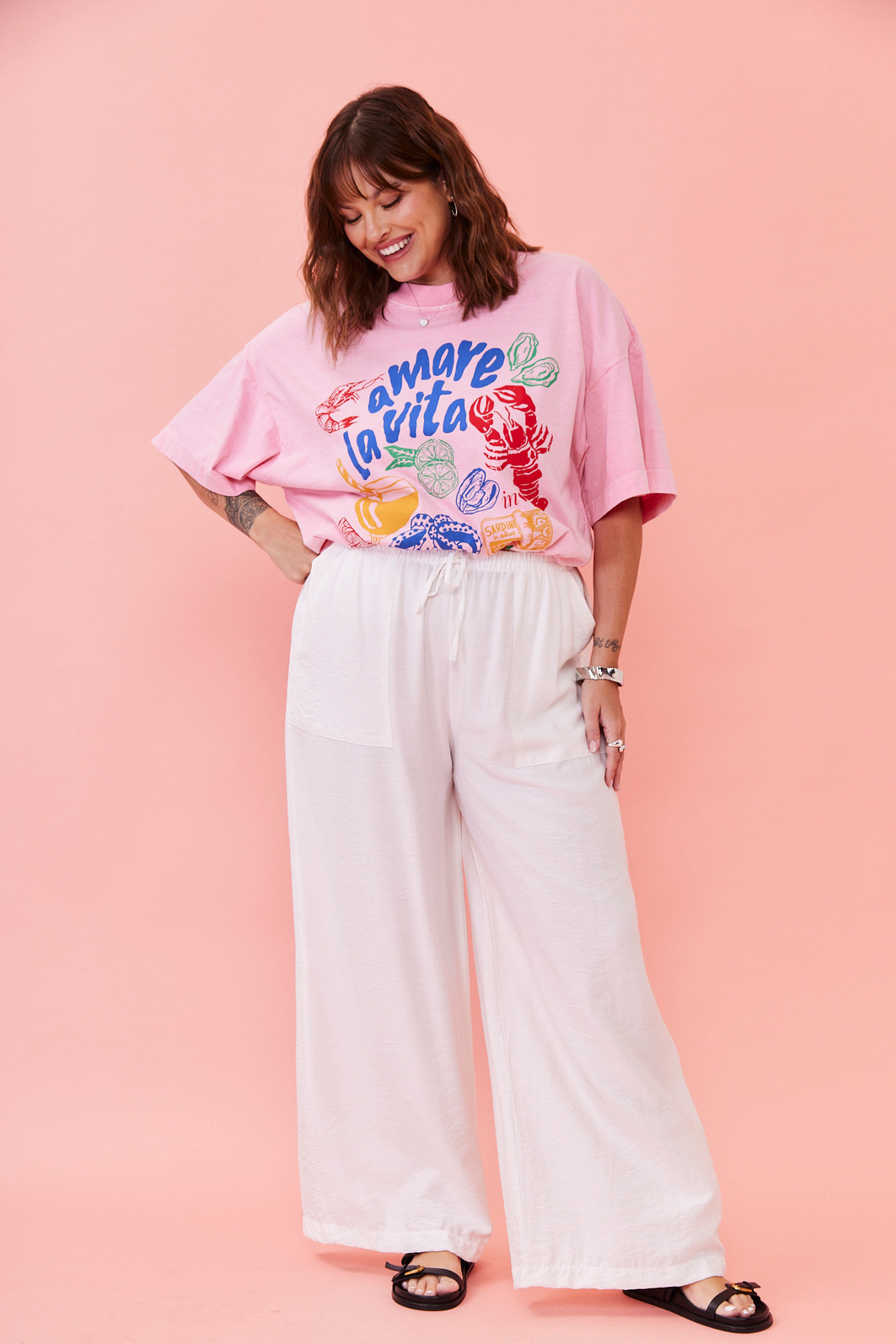 CALCA BRENDA OFF WHITE CALCA BRENDA OFF WHITE