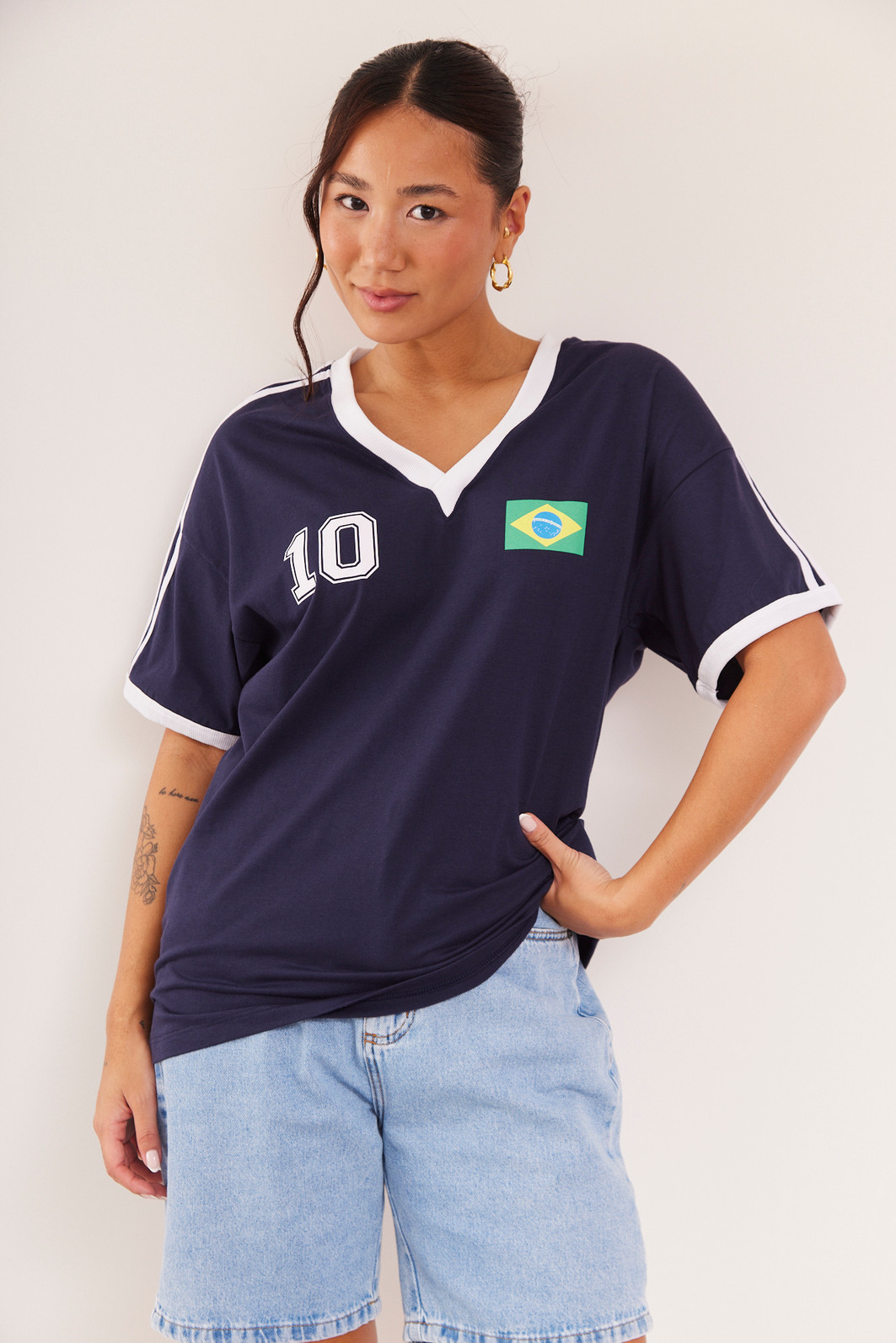 T-SHIRT OVER 10 AZUL MARINHO T-SHIRT OVER 10 AZUL MARINHO