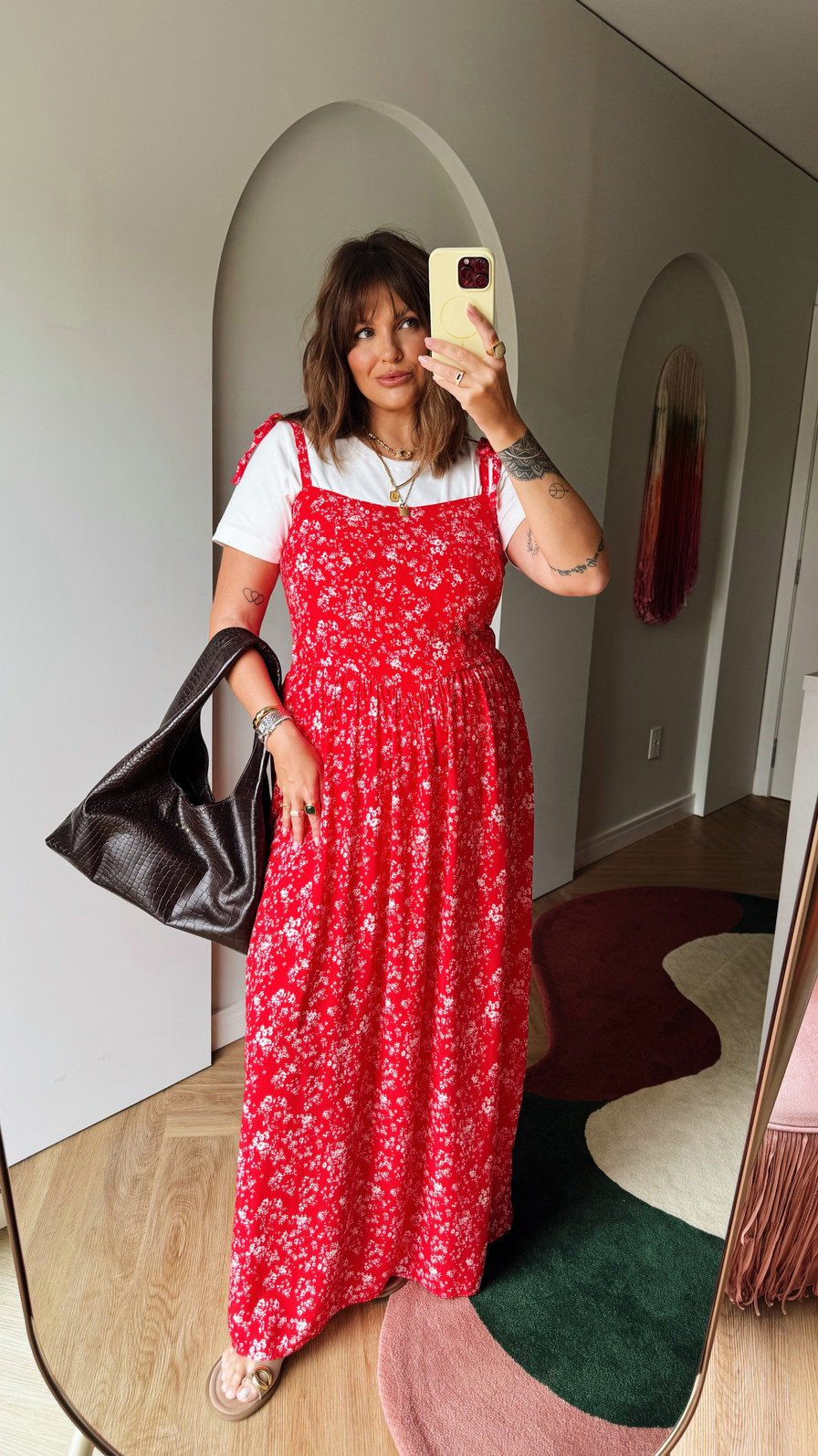 VESTIDO MIDI MARINA FLORAL