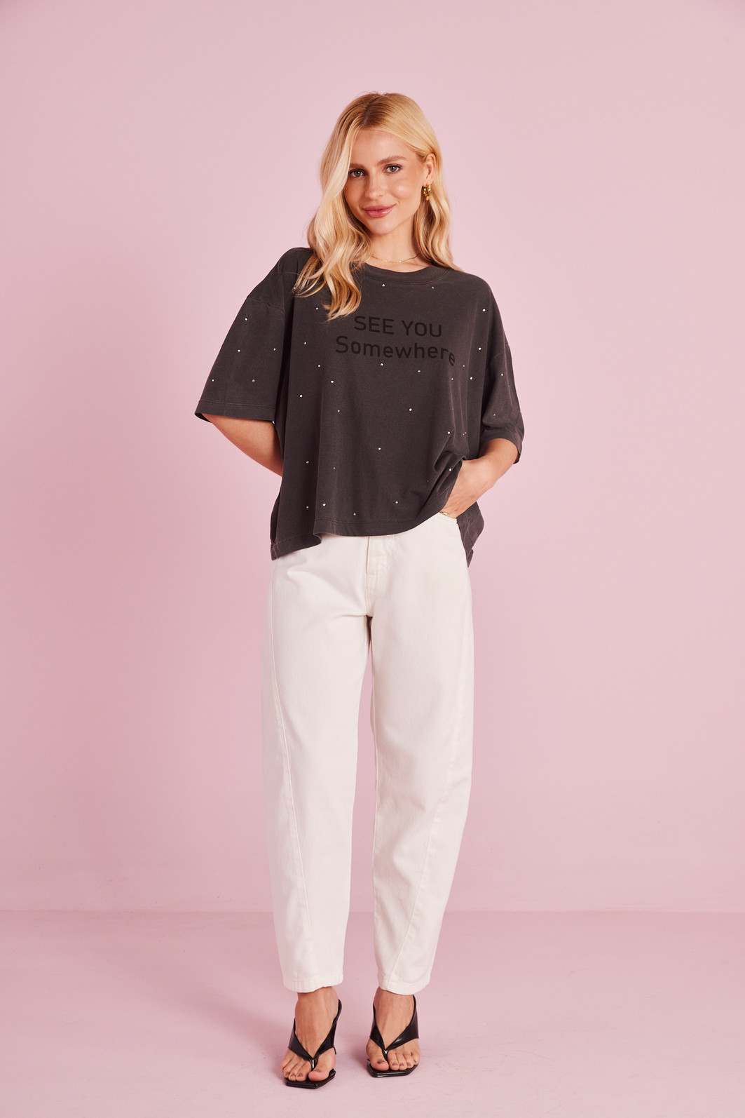 CALÇA JEANS BARREL OFF WHITE CALÇA JEANS BARREL OFF WHITE