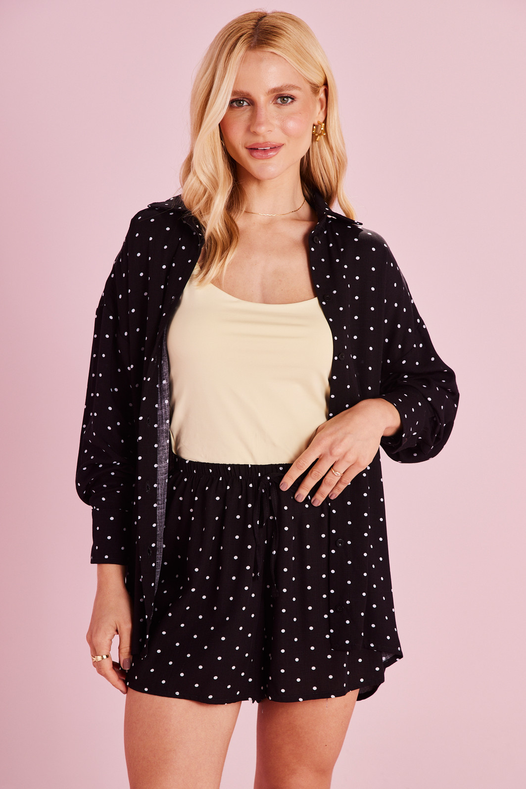SHORTS EM VISCOSE MARINA SHORTS EM VISCOSE MARINA