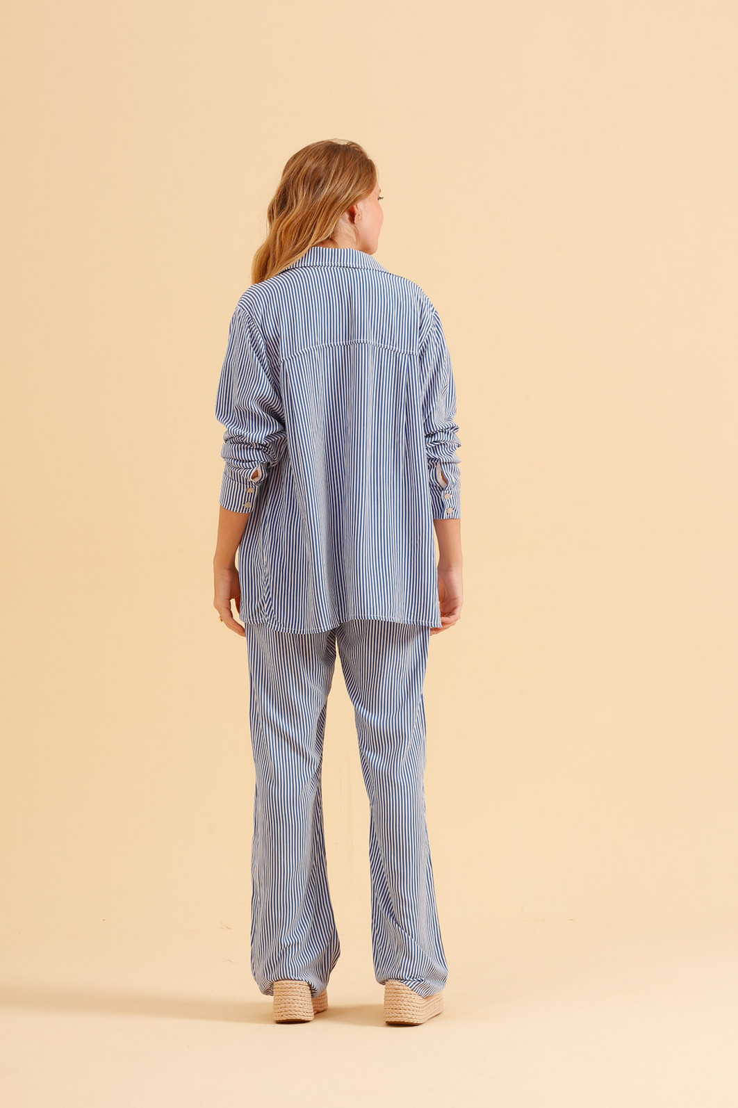 CAMISA MANGA LONGA LISTRADA LISTRADO AZUL CAMISA MANGA LONGA LISTRADA LISTRADO AZUL