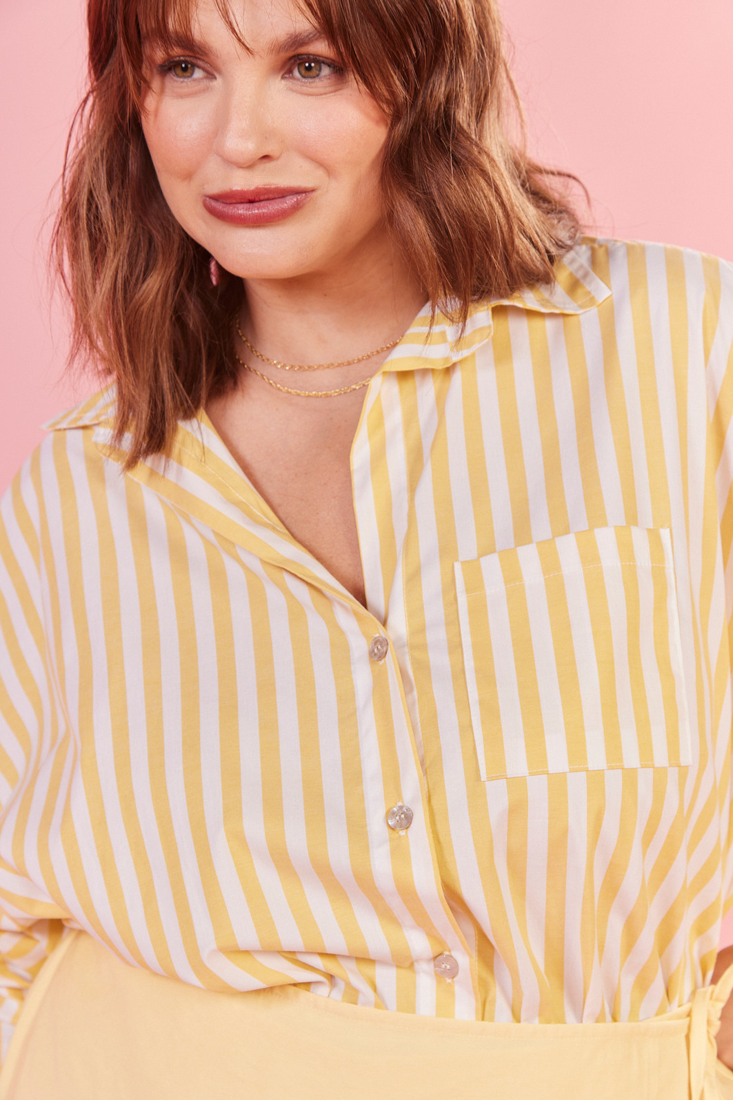 CAMISA SICILIA LISTRADO AMARELO CAMISA SICILIA LISTRADO AMARELO