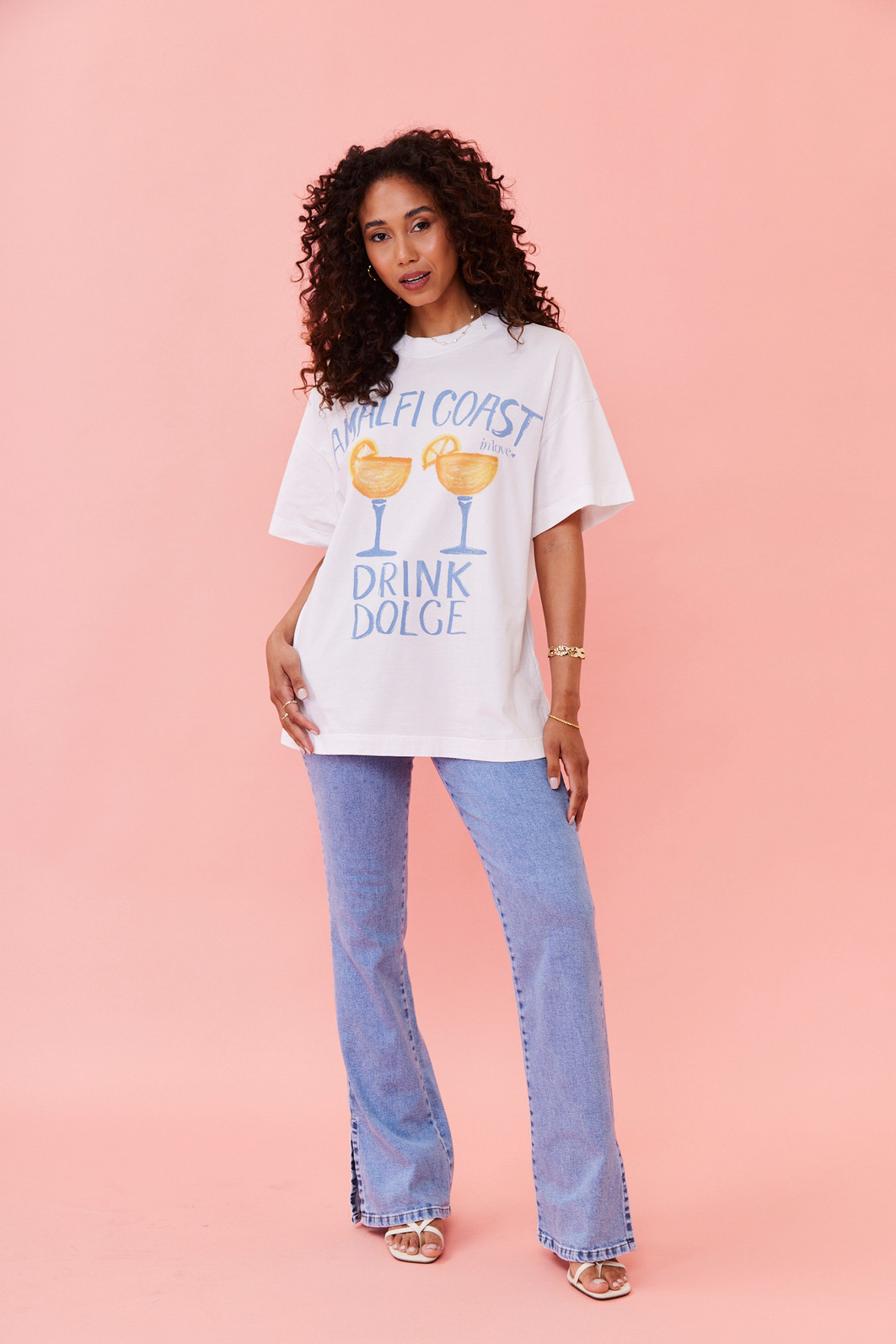 T-SHIRT OVER AMALFI COAST BRANCO ACUCAR T-SHIRT OVER AMALFI COAST BRANCO ACUCAR